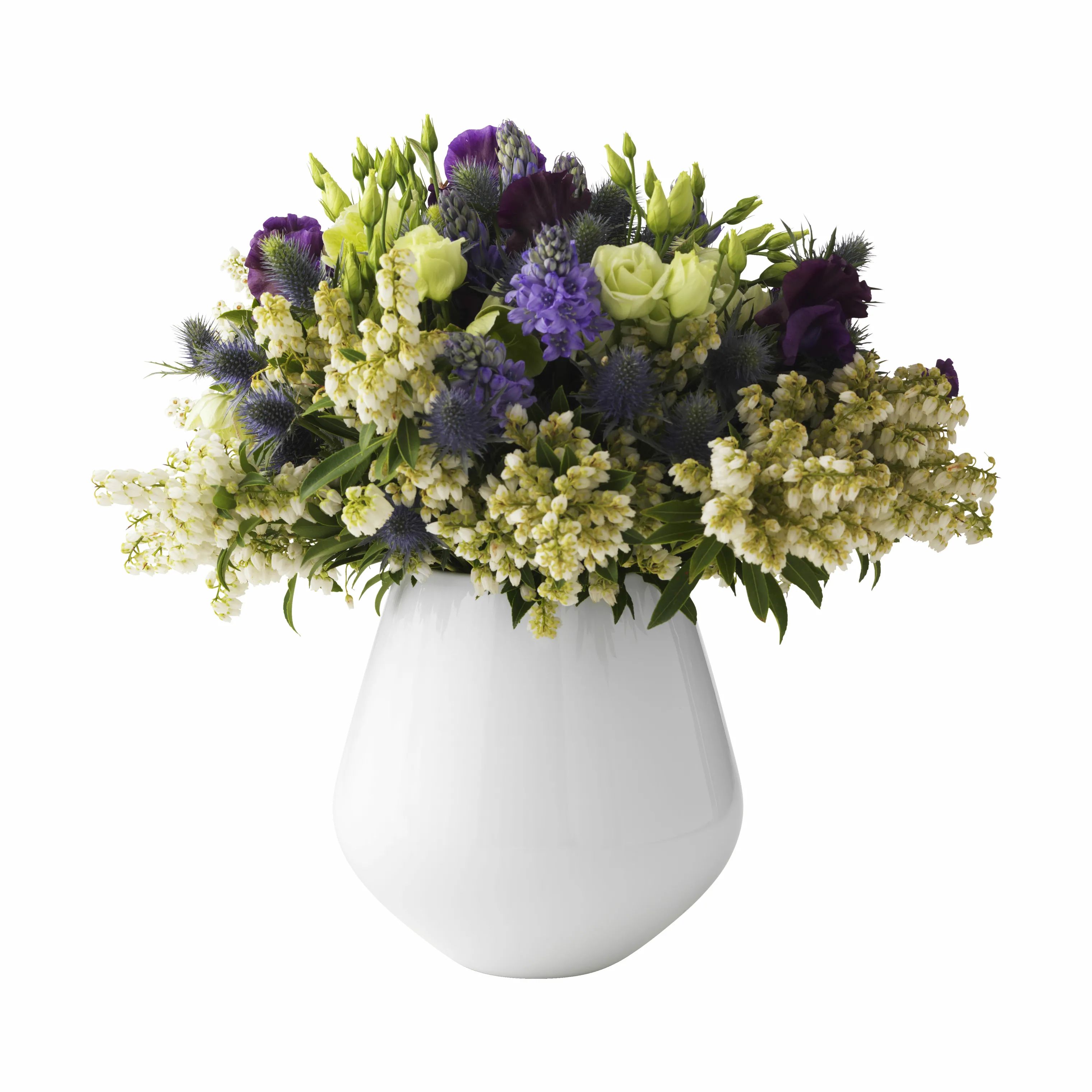 Royal Copenhagen Vaser Hvid Riflet Vase i Hvid, 21 cm, 4