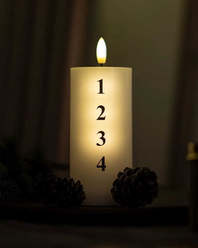 Sirius adventslys Sille Advent i Hvid/sort, 2