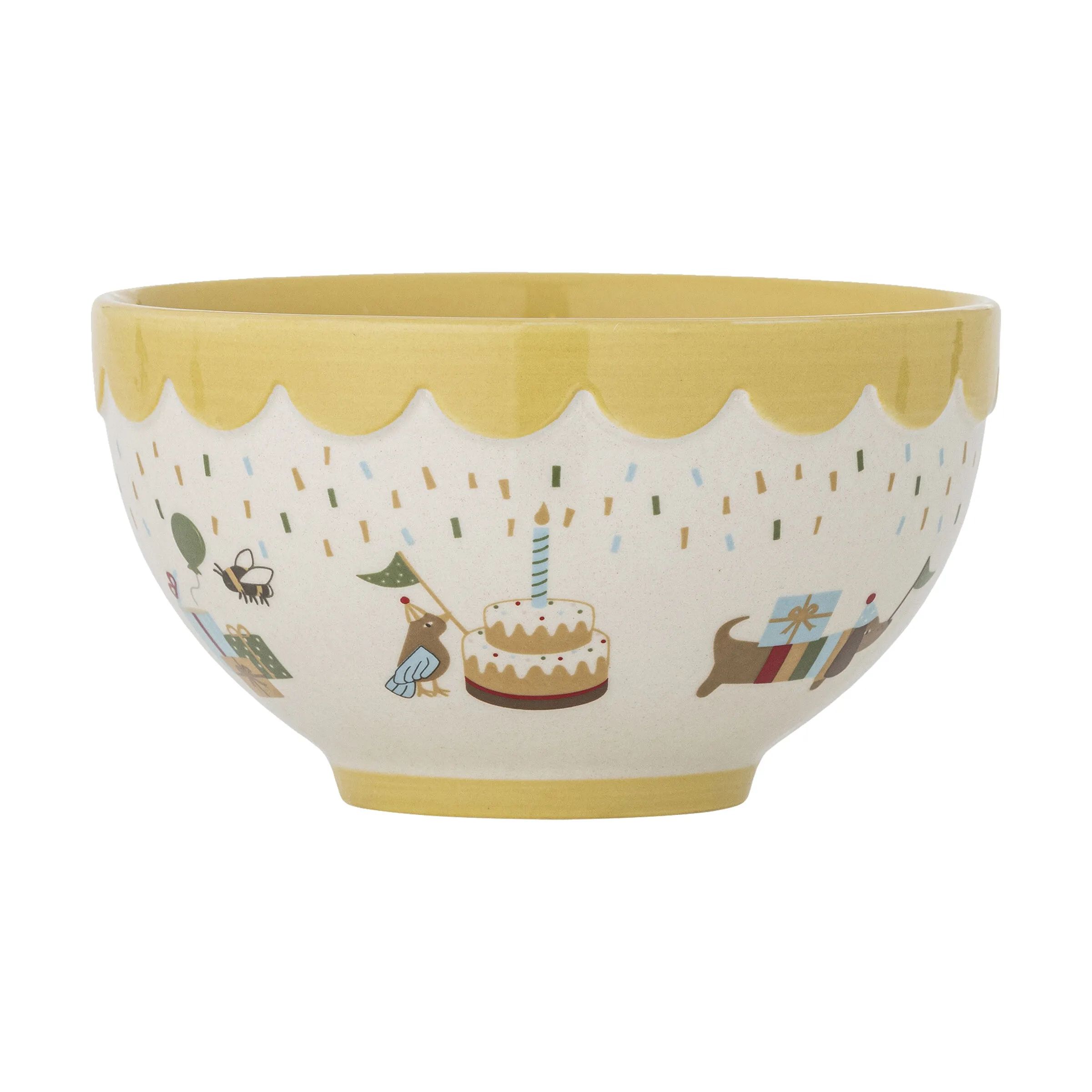 Bloomingville Mini Børneskåle Celebrate Skål i Yellow, 4
