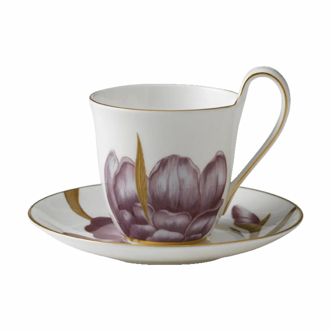 Royal Copenhagen Krus og kopper med hank Flora Højhankskop m. underkop - Iris i Iris, 4