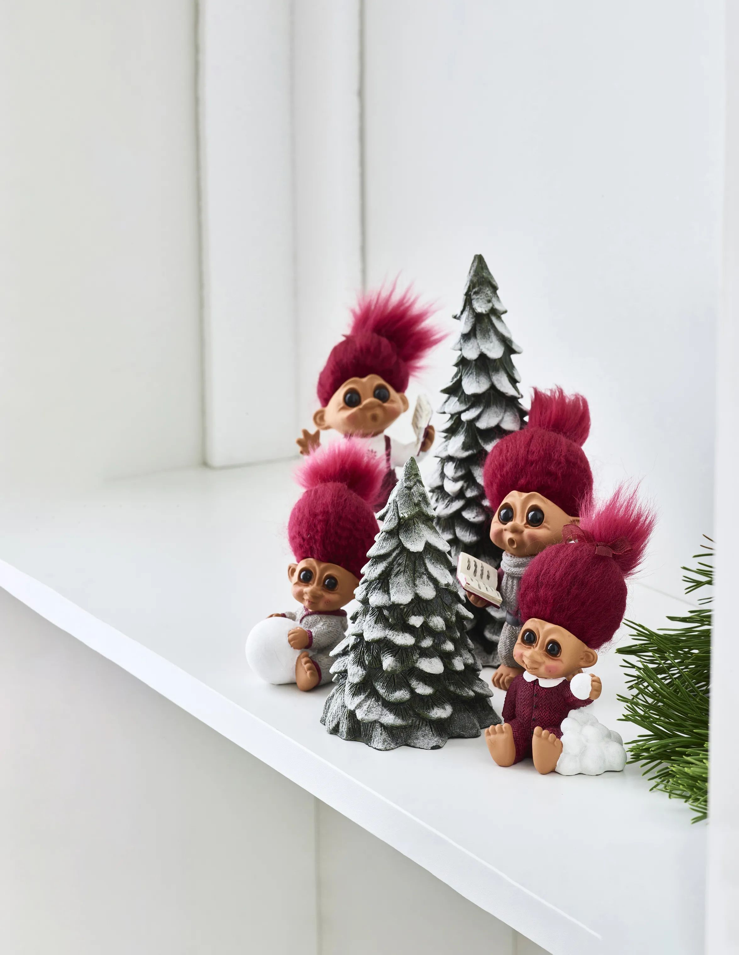 Lykketrold Julefigurer Familien Grandam Figur - Lykketræ i Grøn, 19 cm, 3