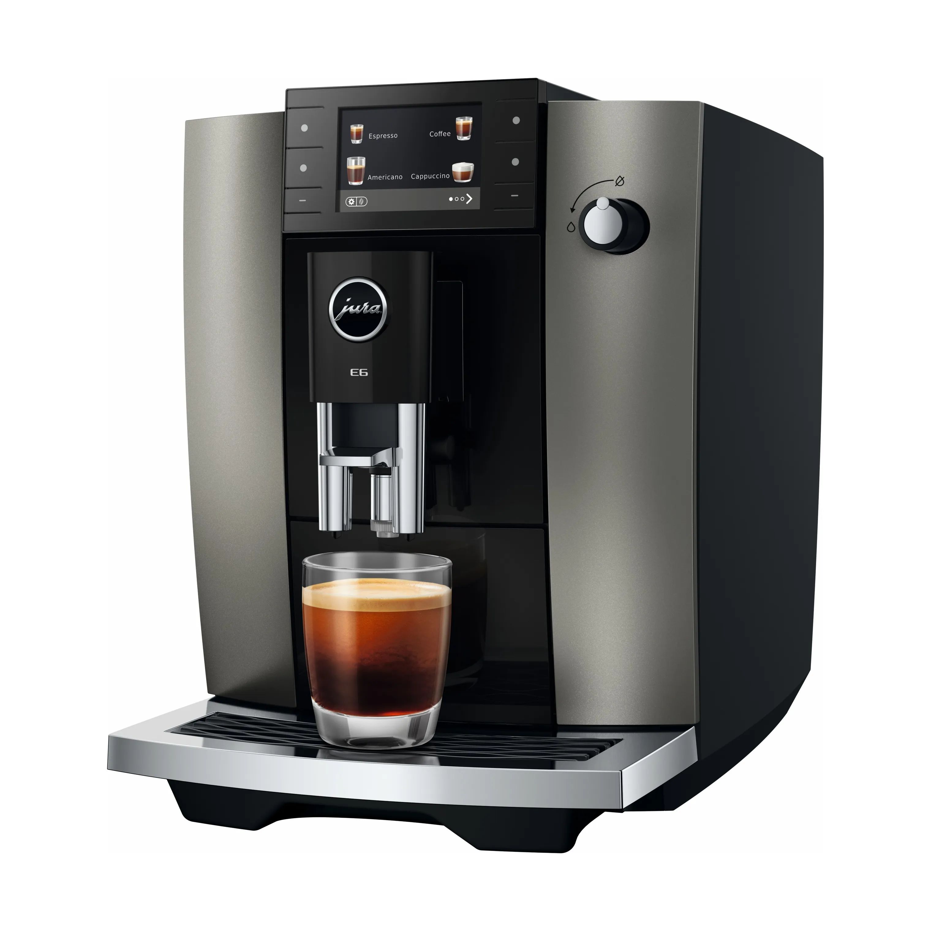 JURA Kaffemaskiner E6 (EB) E6 (ED) Kaffemaskine i Dark Inox, 6