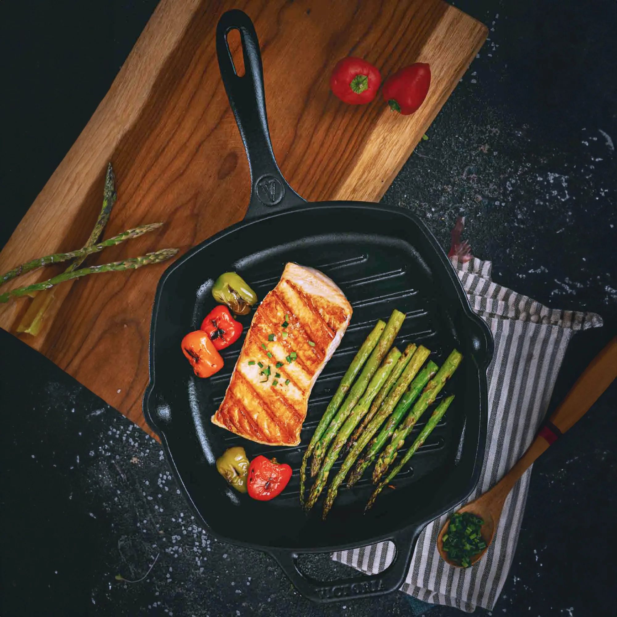 Victoria Grillpander Emaljeret Grillpande i Sort, 2