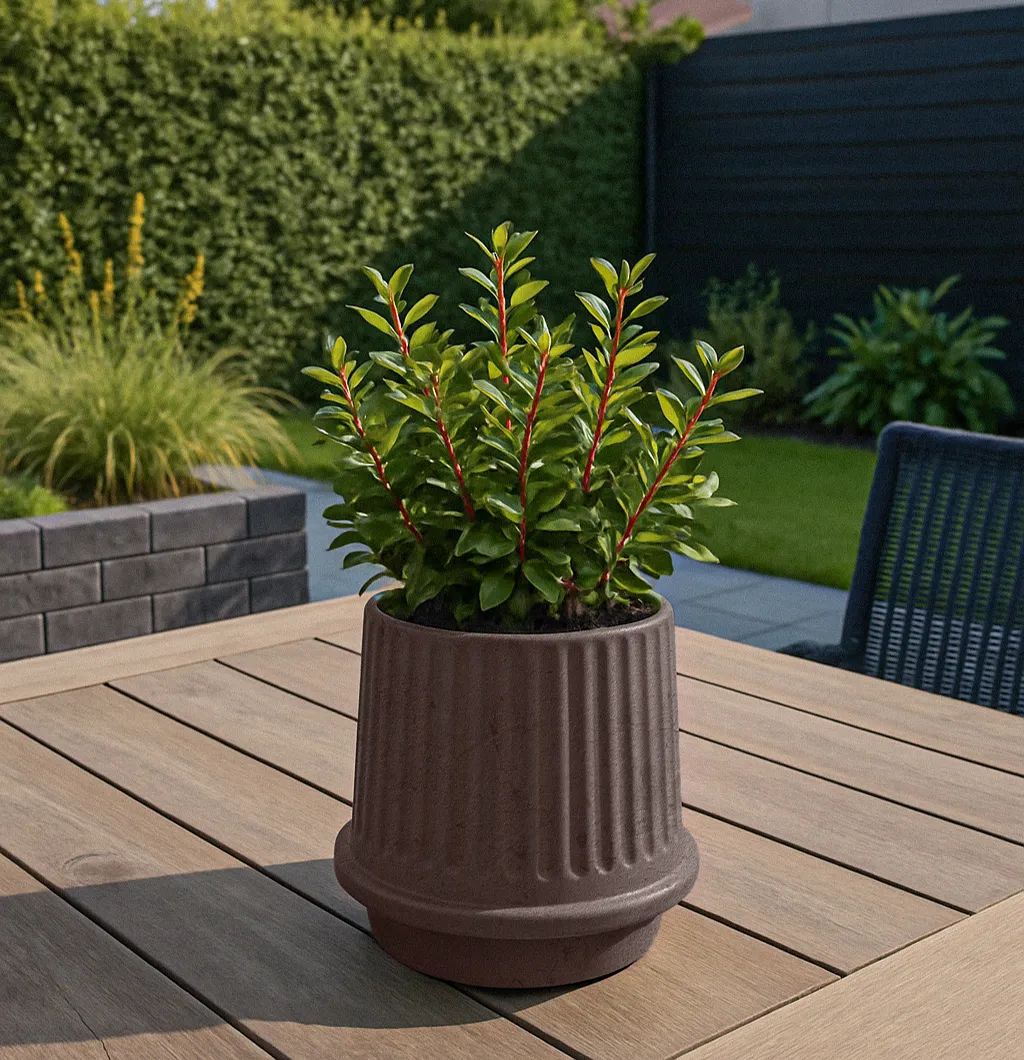 SACKit Plantekrukker Gaia Krukke i Mocca, 17 cm, 2