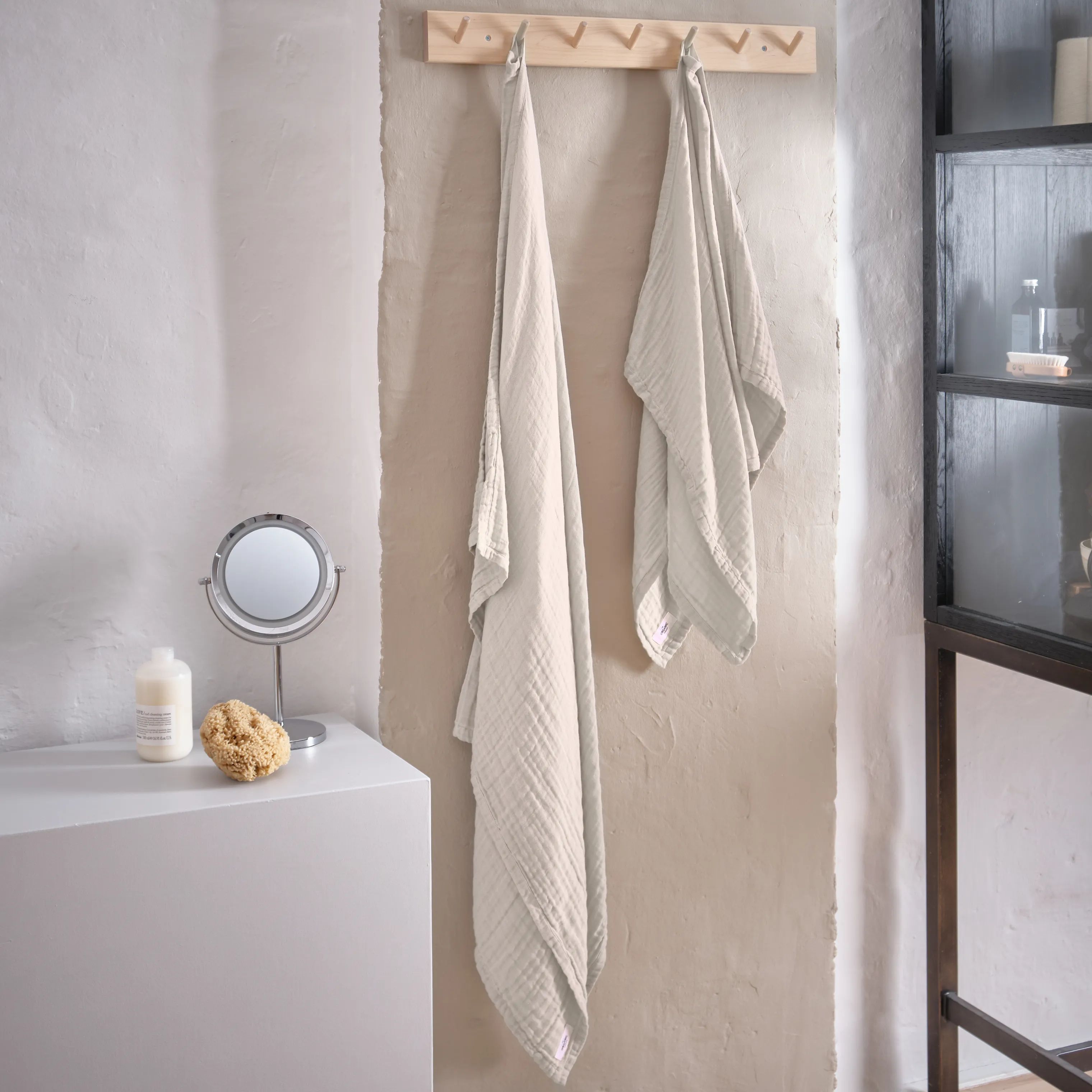 The Organic Company Håndklæder FINE Håndklædesæt - 2 stk. i Beige, 2