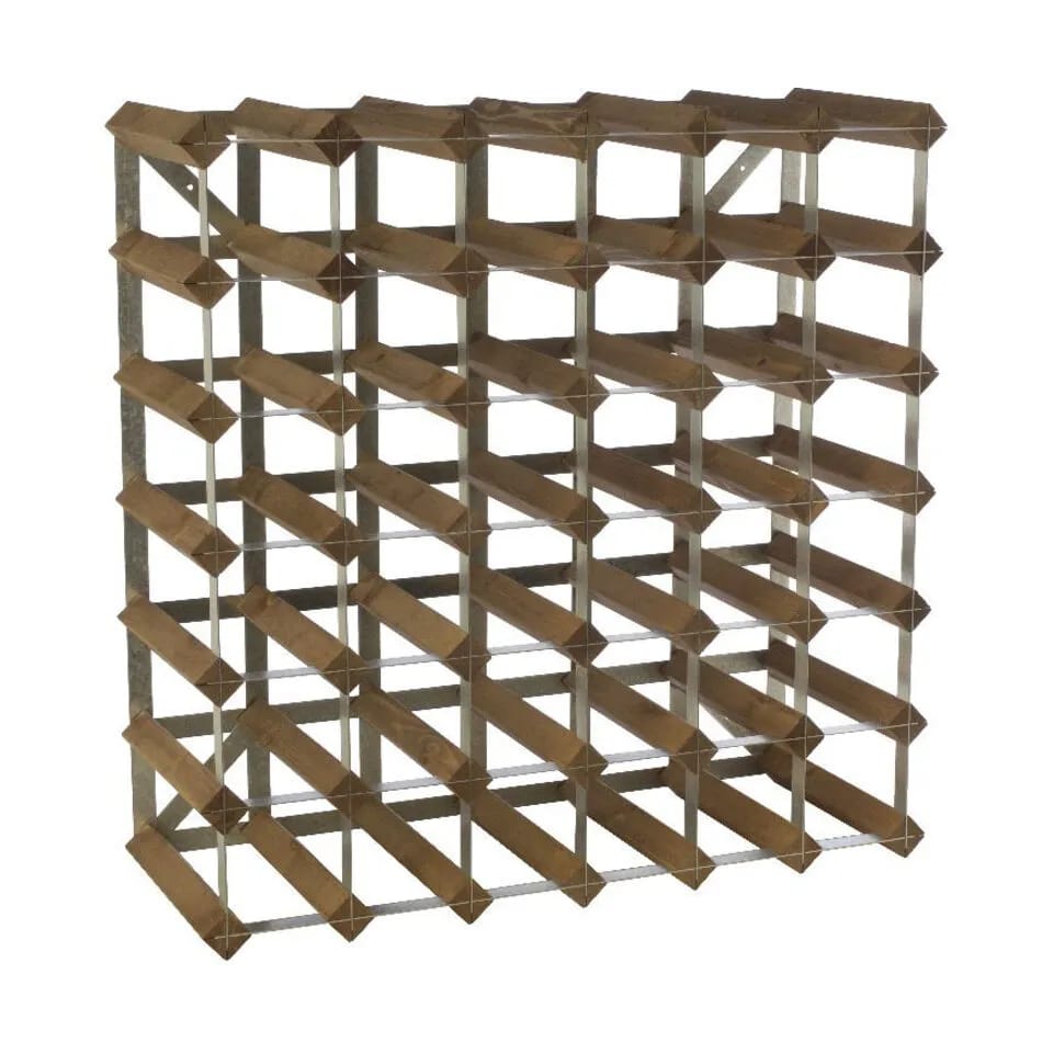 Traditional Wine Racks Vinreoler Vinreol i Mørk eg, 42 flasker, 1