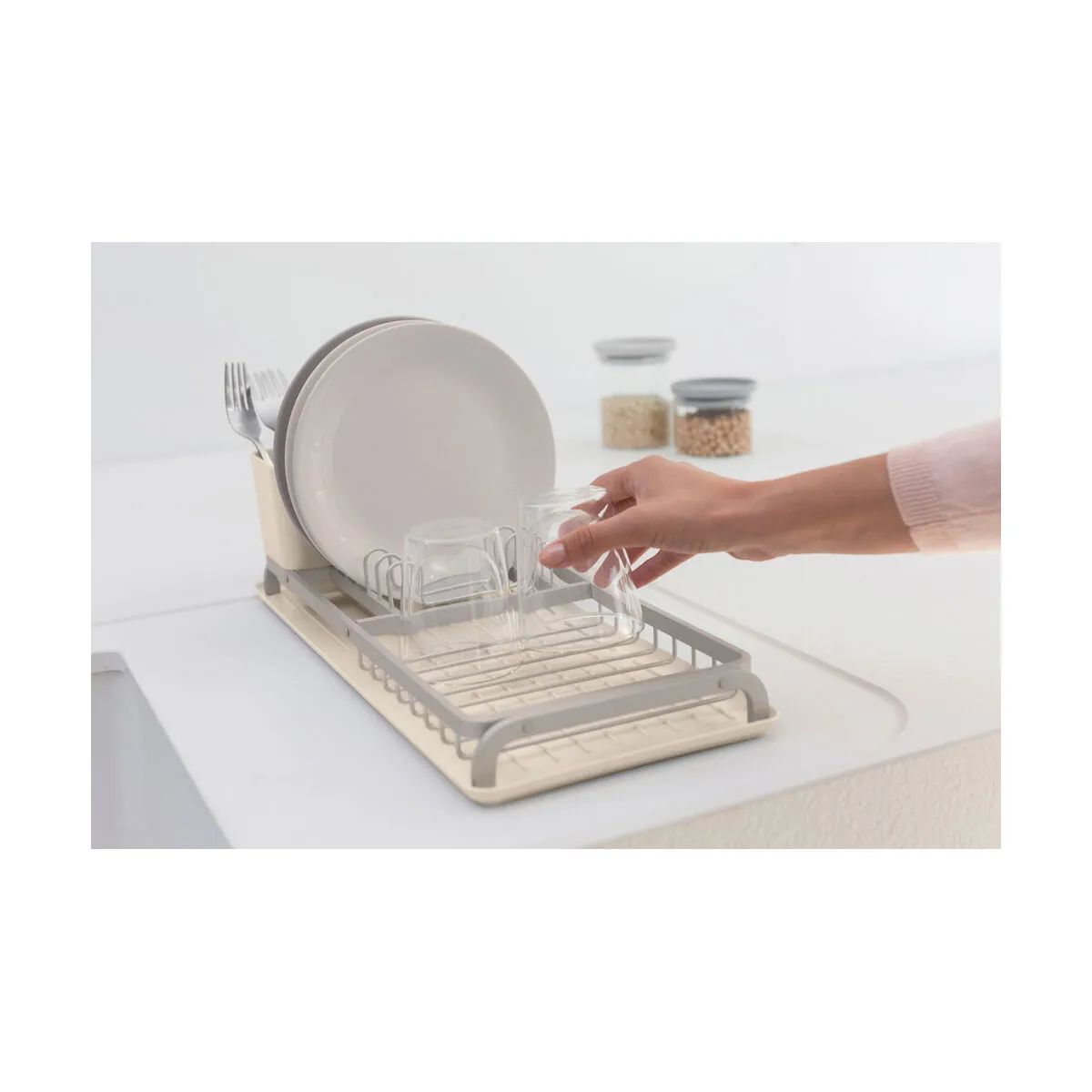 Brabantia Opvaskestativer Sink-side Sinkside Opvaskestativ i Soft Beige, B20 x L46,3 cm, 4