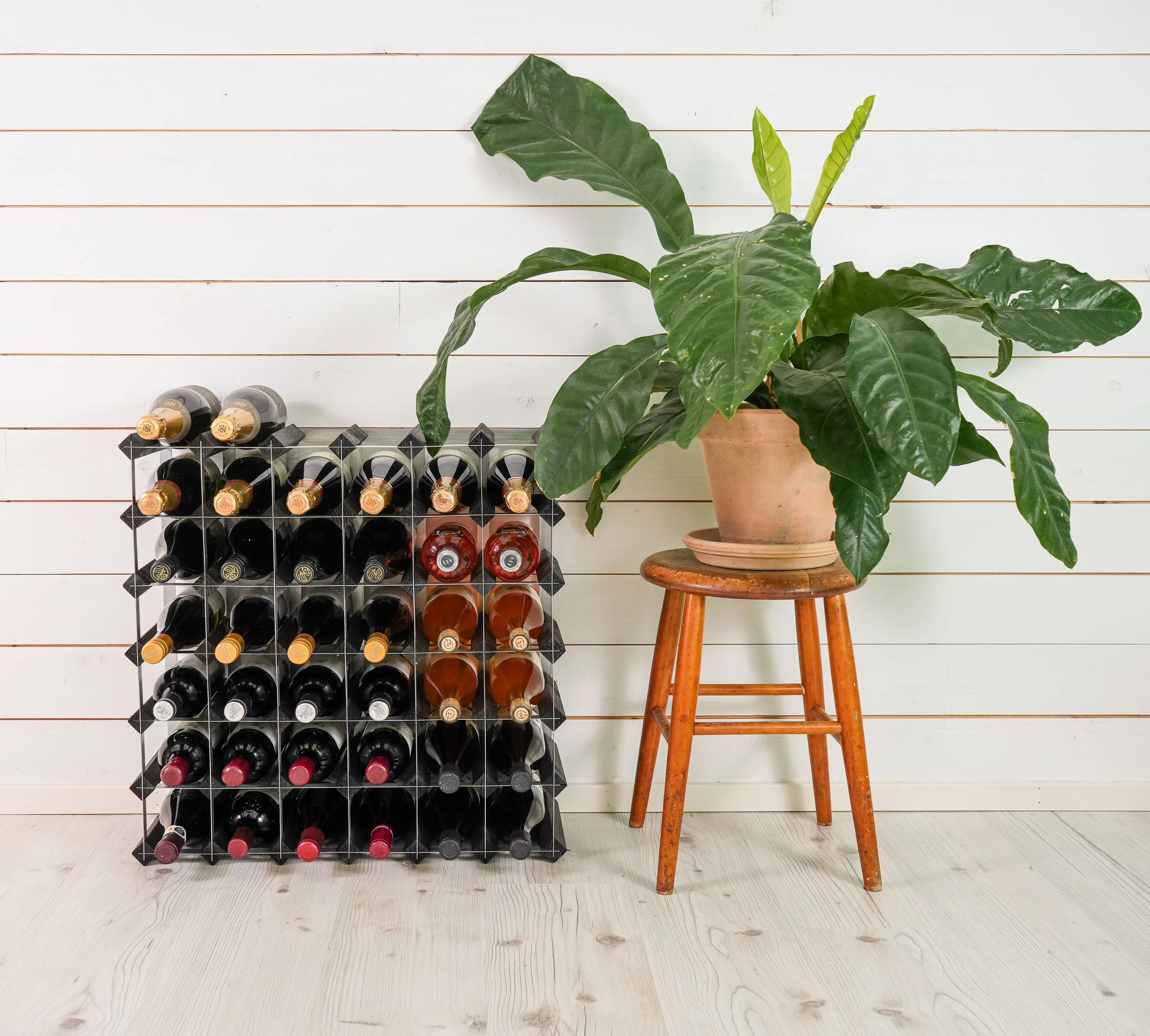 Traditional Wine Racks Vinreoler Vinreol i Sort ask, 42 flasker, 2