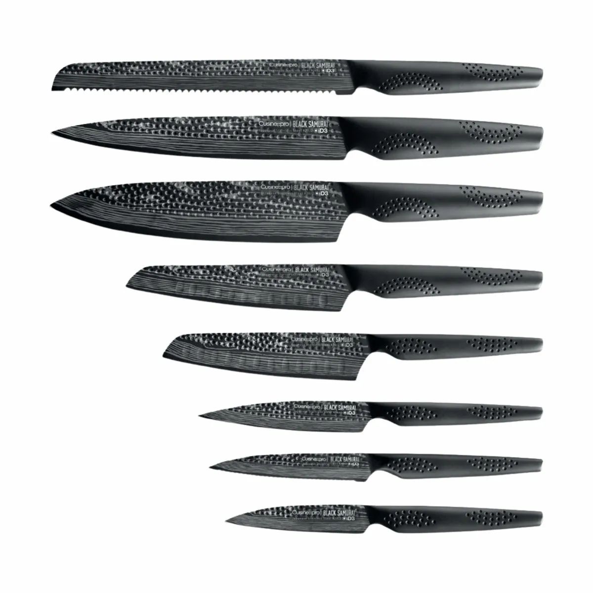 THE CUSTOM CHEF™ Knivblokke med knive Cuisine::pro®
iD3 BLACK SAMURAI™ Cuisine::pro iD3 BLACK SAMURAI Knivblok - 9 dele i Sort, 5