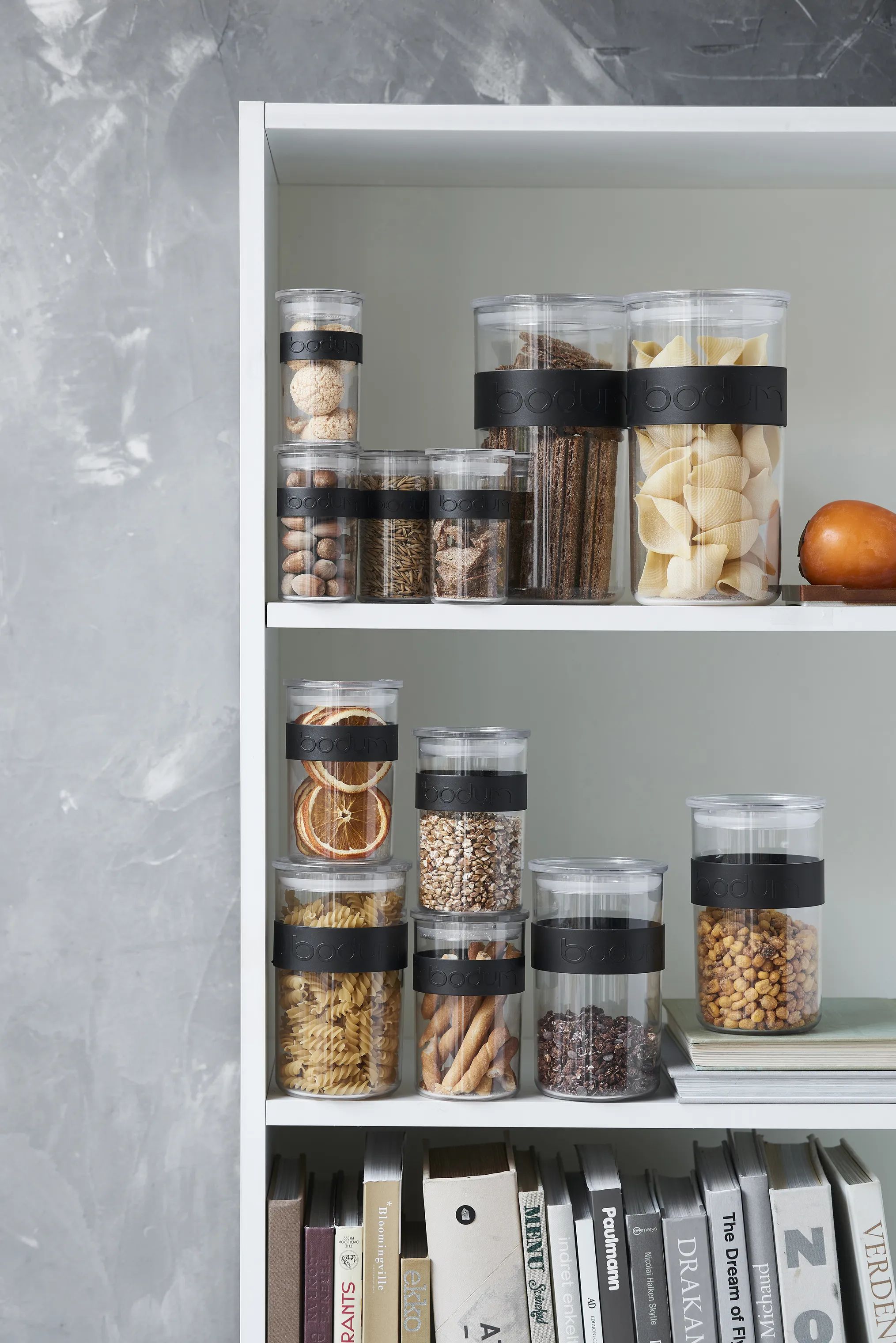 Bodum Opbevaringsglas Presso Opbevaringsglas - 12 stk. i Klar/sort, 3