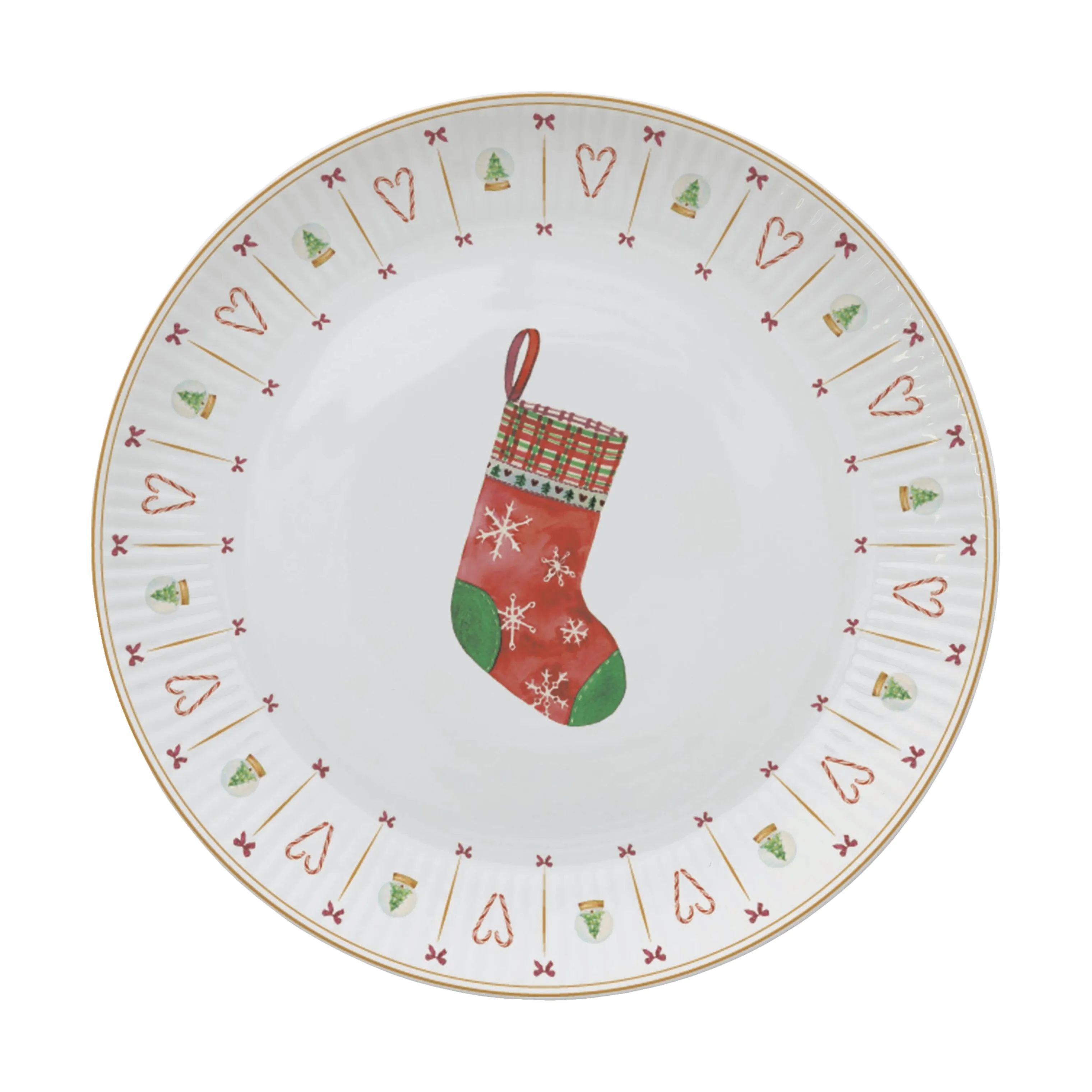 Occasions Frokosttallerkener AIDA X ALL BY VOSS Cozy Christmas Frokosttallerken i Hvid, 1