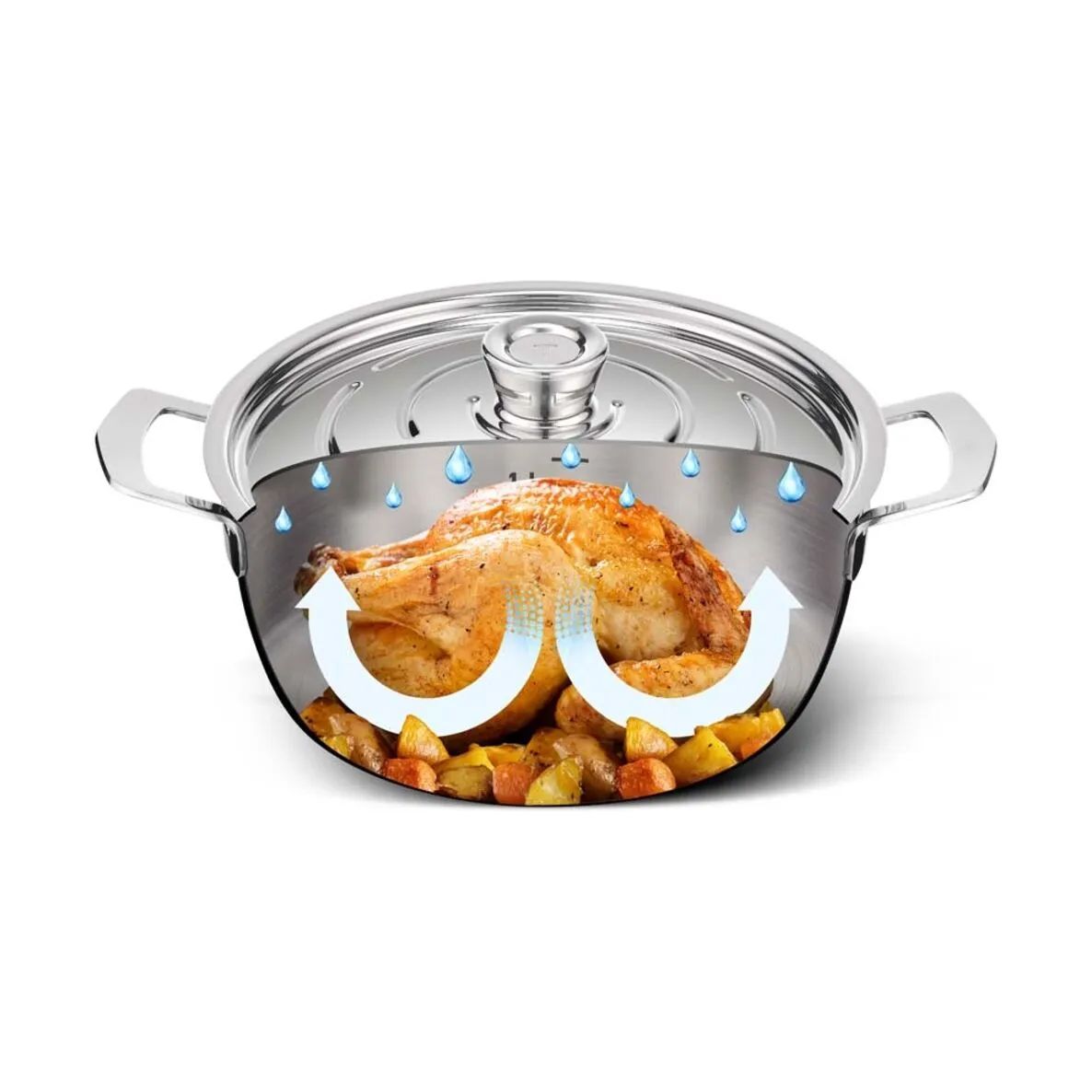 Tefal Gryder Emotion Plus Stegegryde i Sølvfarvet, 4