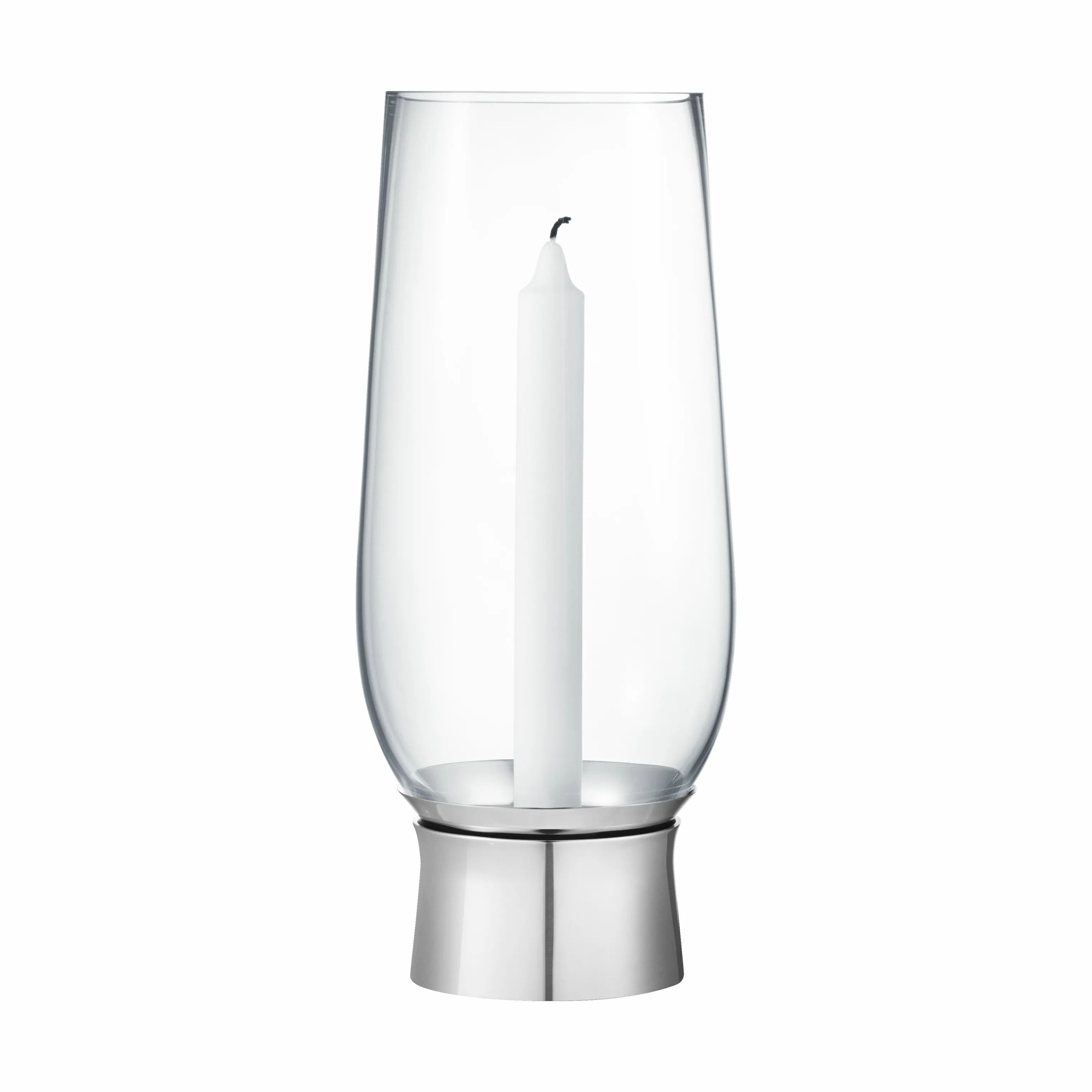 Georg Jensen Kronelysestage Lumis Hurricane Lysestage - Medium i Glas, 30 cm, 1