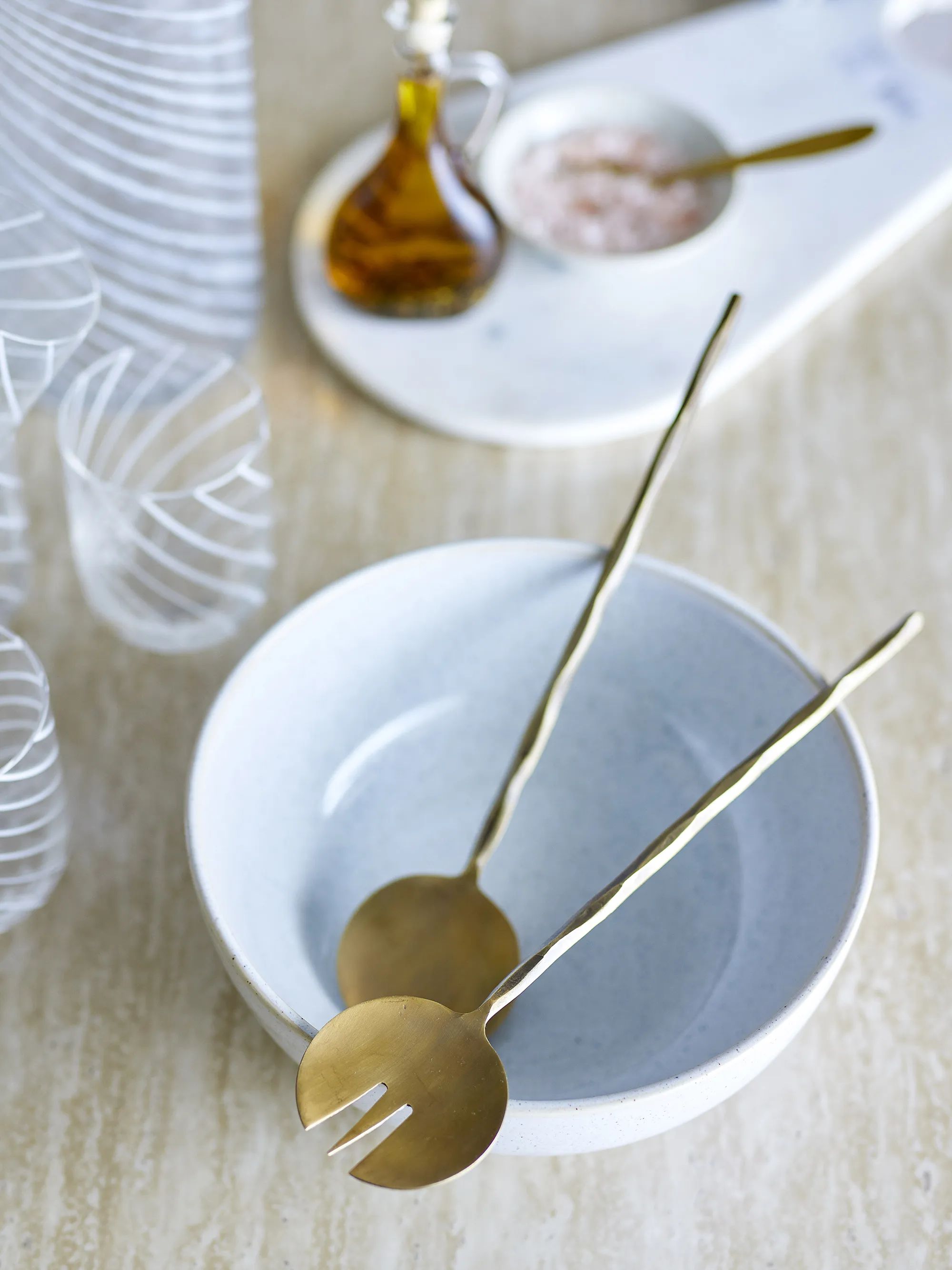 Bloomingville Salatbestik Gaith Salatbestik - 2 dele i Brass, 2