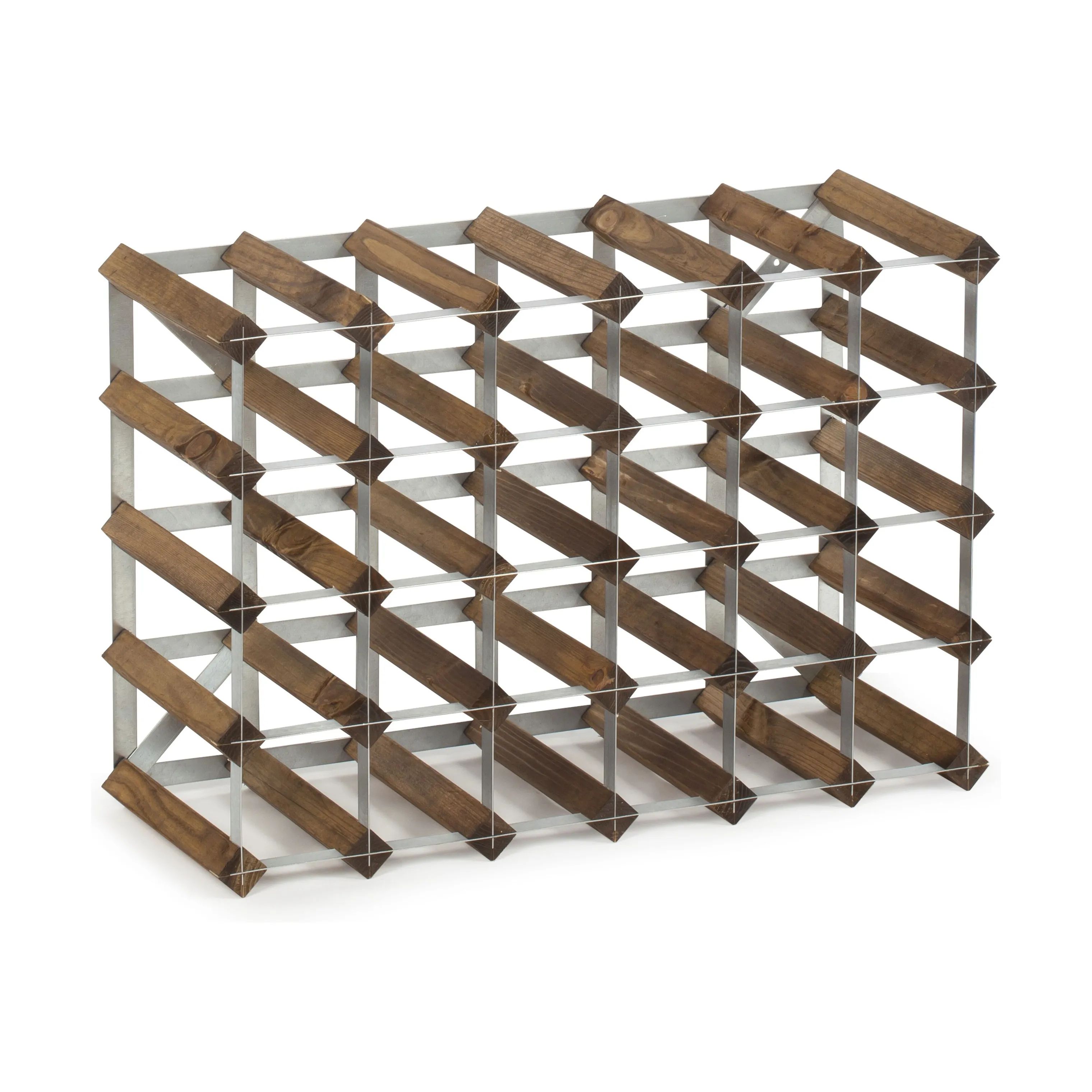 Traditional Wine Racks Vinreoler Vinreol i Mørk eg, 30 flasker, 1