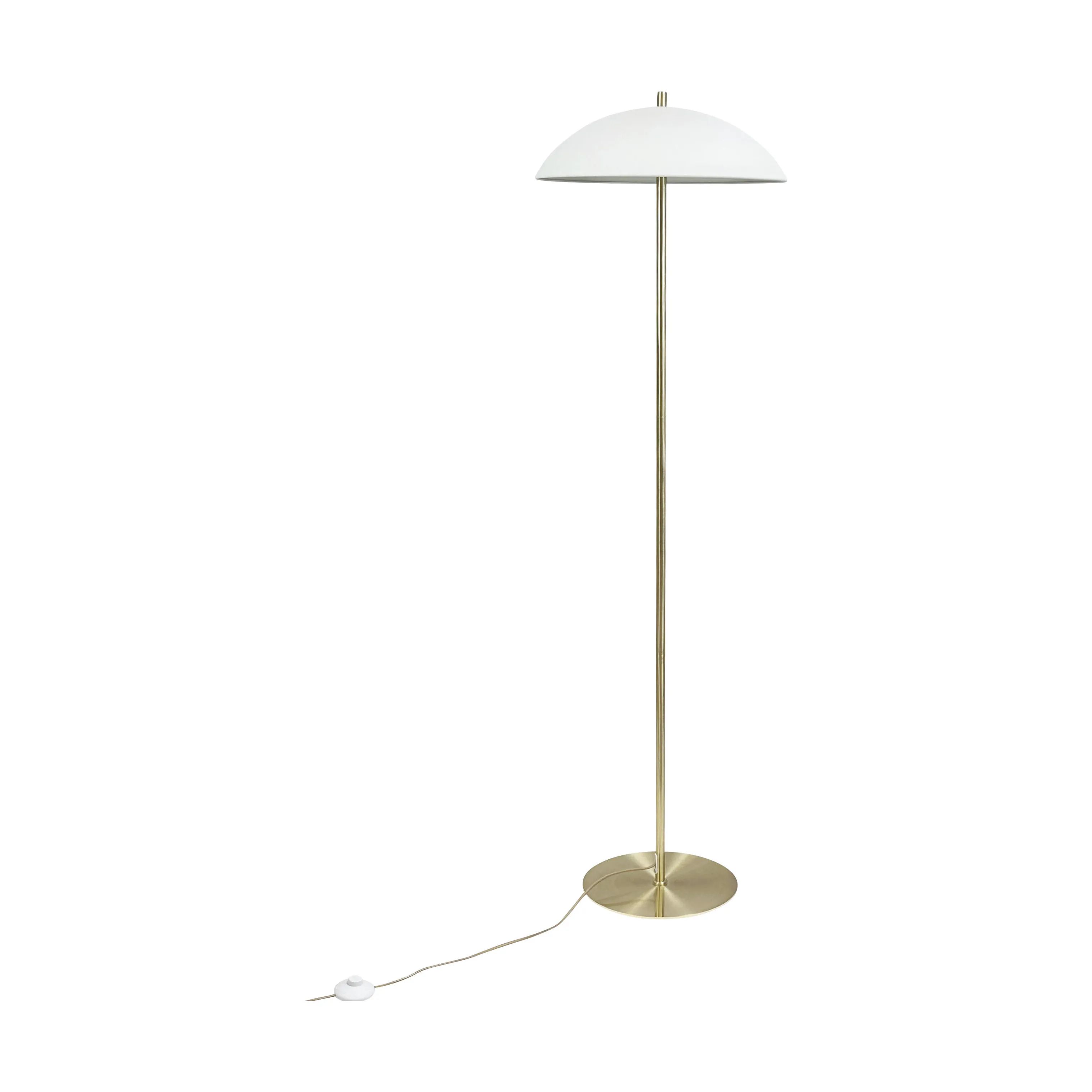 Dyberg Larsen Gulvlamper Globus Gulvlampe i Beige/ Messing, 1