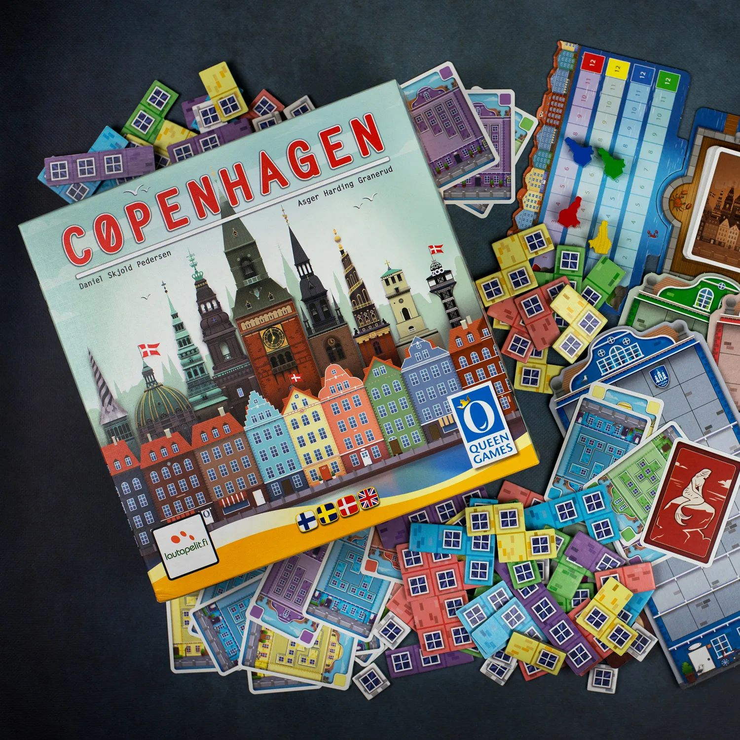 Spilbræt Spil Brætspil - Copenhagen i Multifarvet, 2