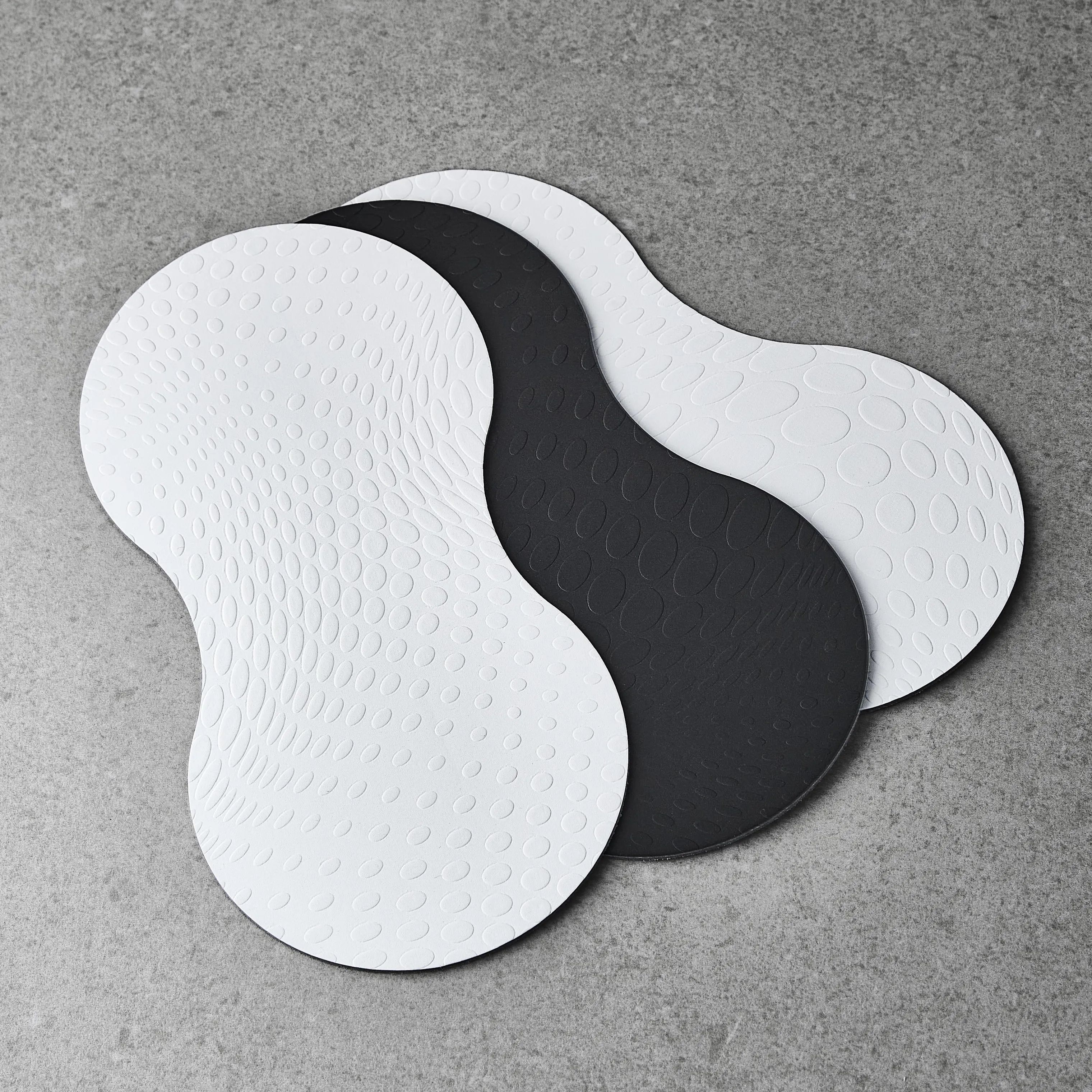 Life In Colour Glasbrikker og coasters Double Coaster - 4 stk. i Mozzarella, 2