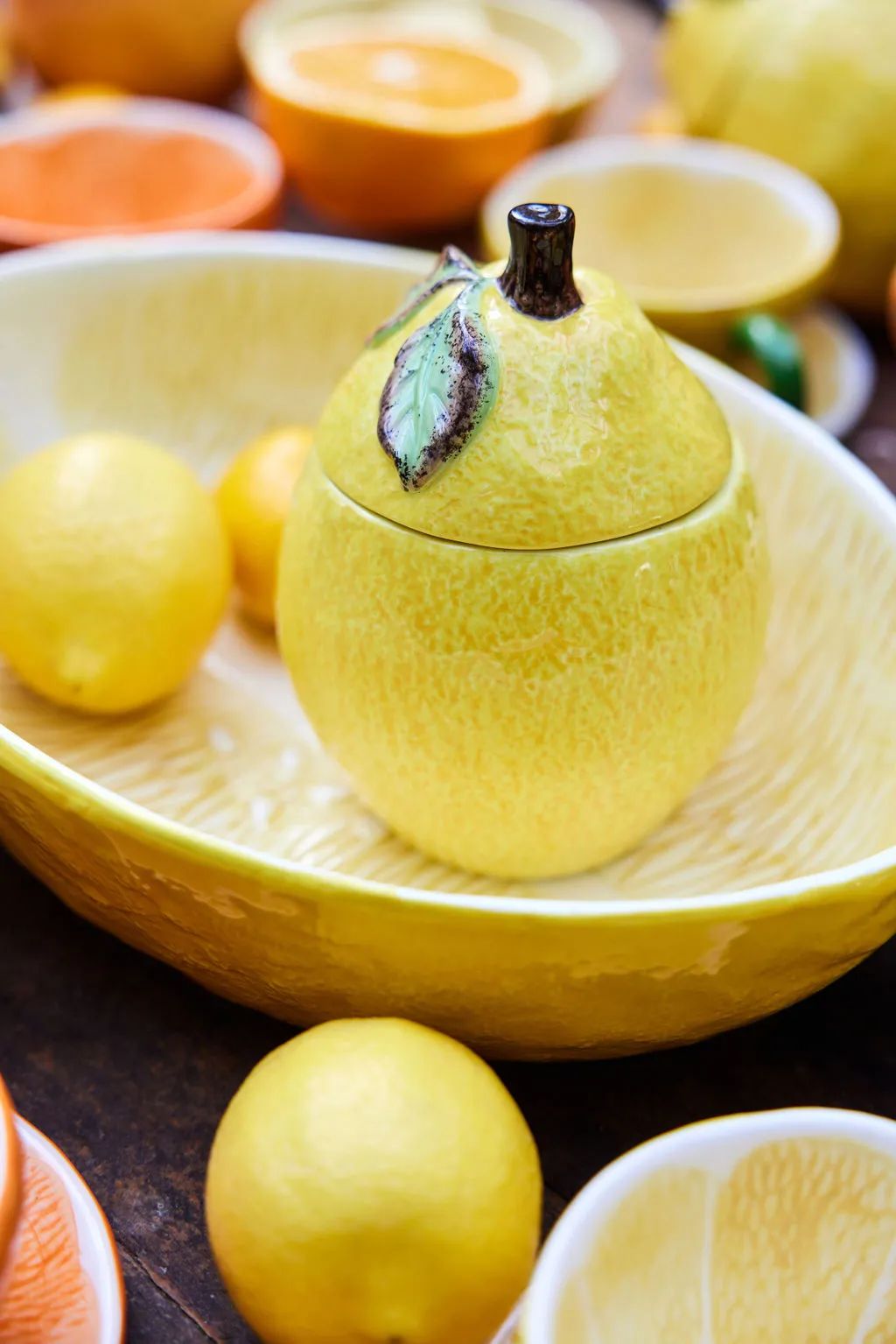 ByOn Skåle Fruity Citron Skål m. låg i Gul, 3