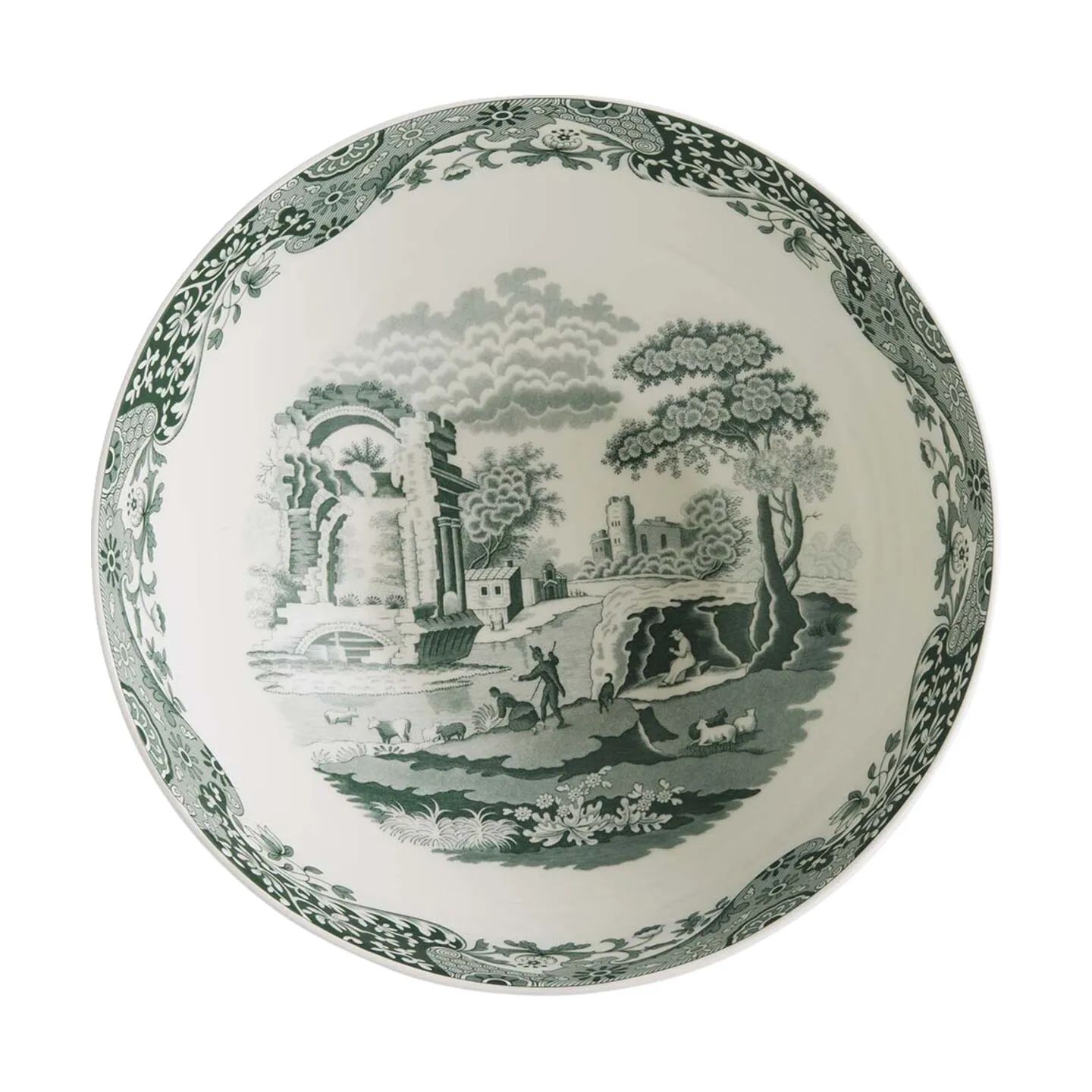 Spode Serveringsskåle Heritage Green Italian Skål i Grøn/hvid, 3