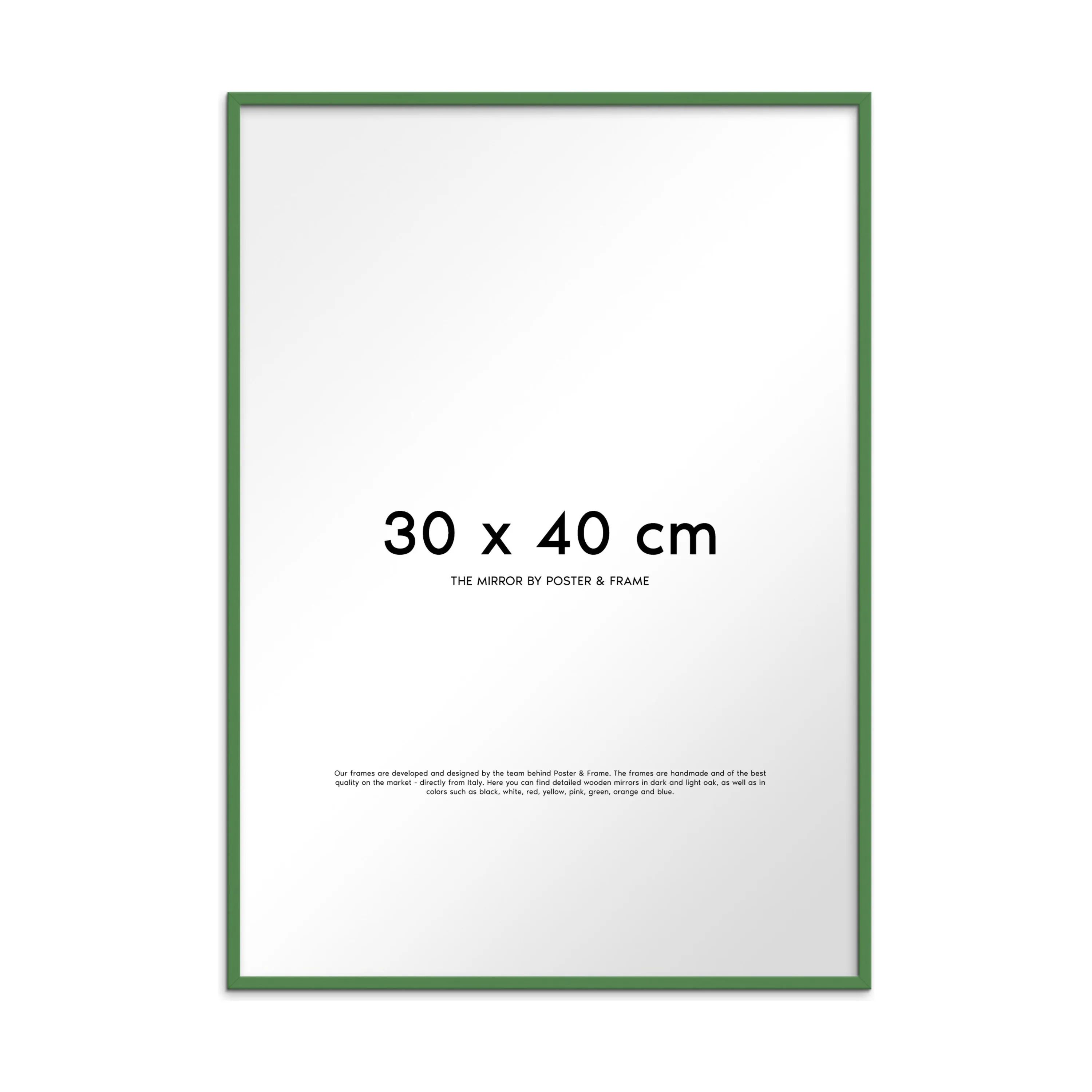 Poster&Frame Spejle Spejl i Grøn, B30 x L40 cm, 1