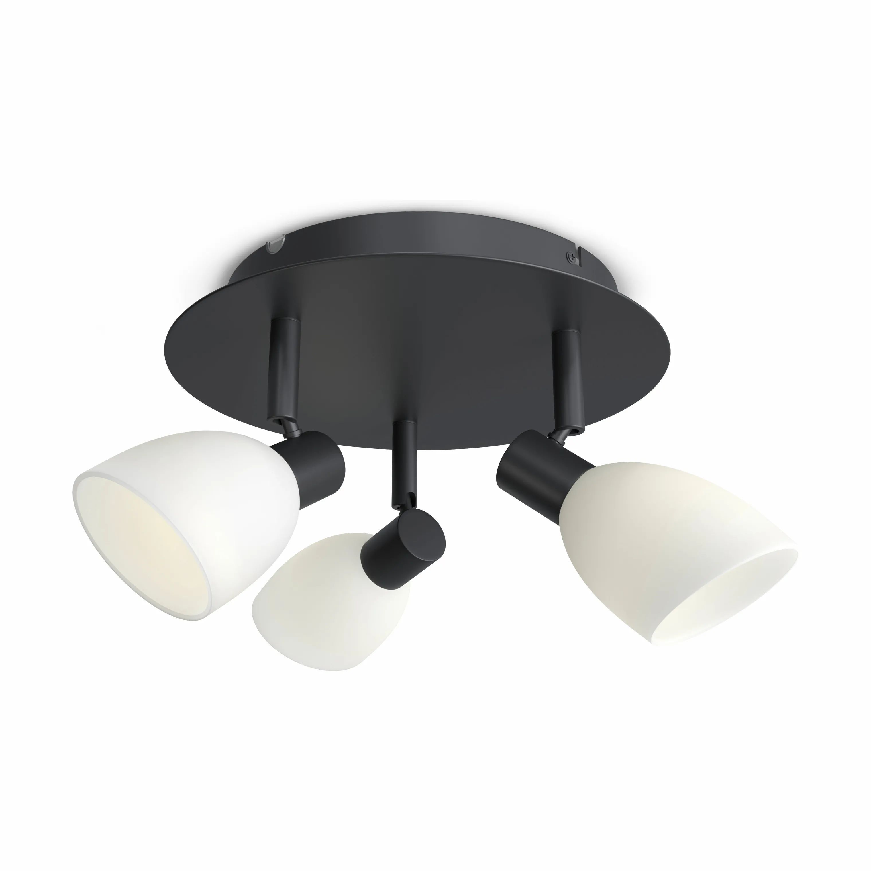 Herstal Loftlamper Cut Spotlight Loftlampe i Sort/opal, 1