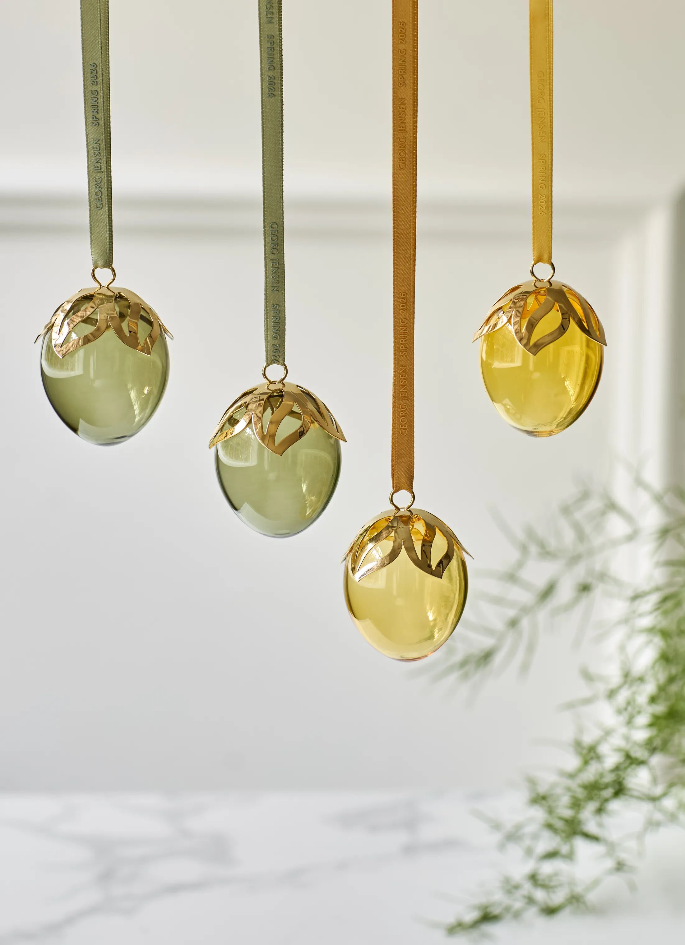 Georg Jensen Påskeæg og ophæng Påske kollektion 2026 Påskeæg - 2 stk. i Gul, 2