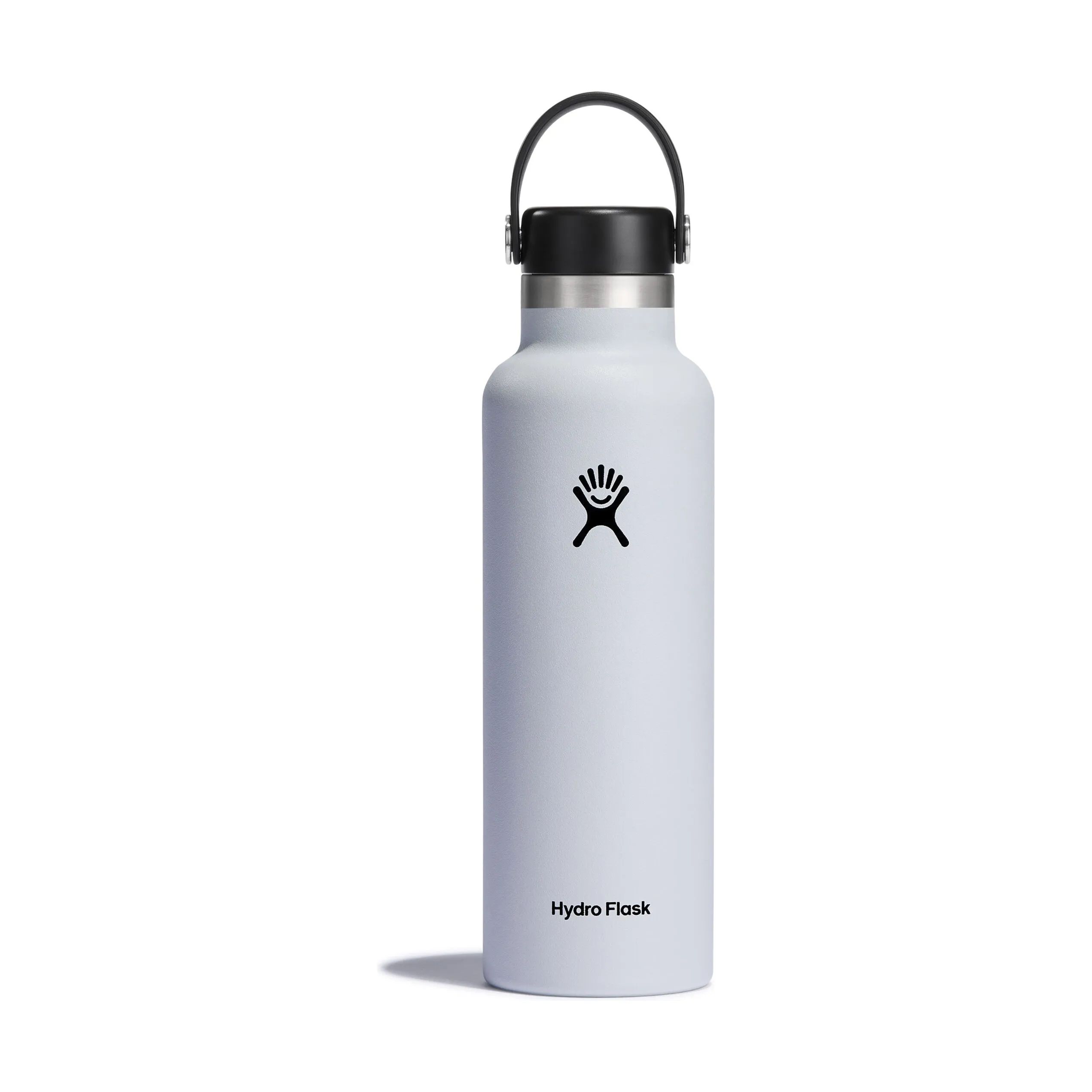 Hydro Flask To go kopper Standard Mouth Flex Termodrikkedunk i Hvid/stål/sort, 1