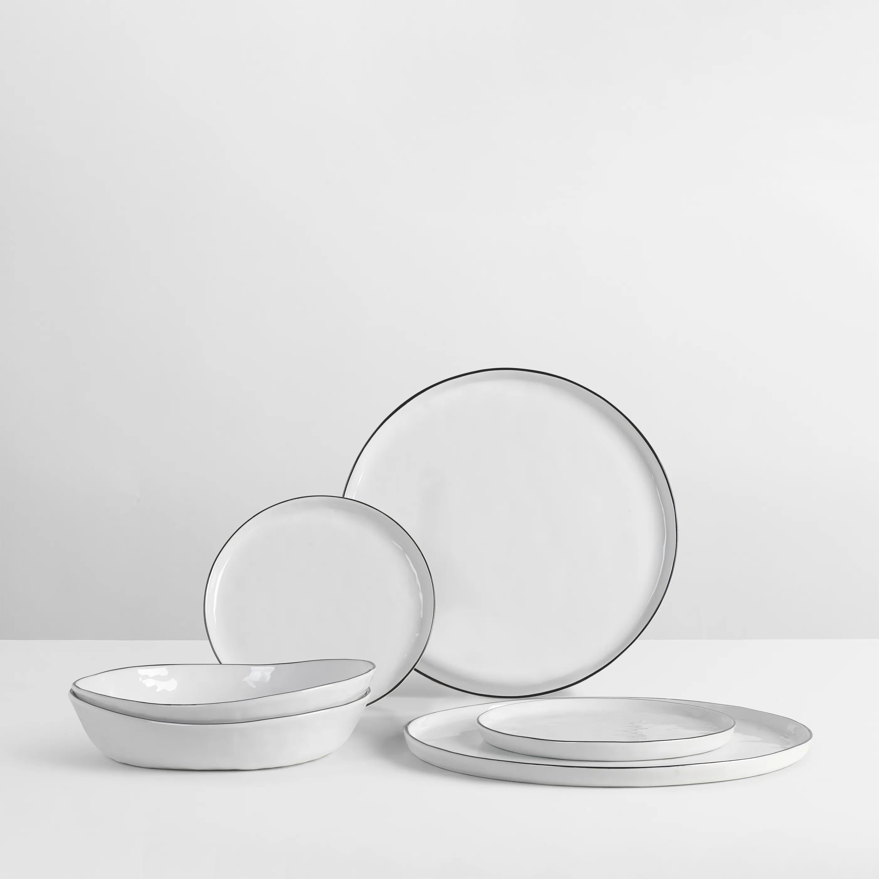 Broste Copenhagen Middagstallerkener Salt Middagssæt - 6 dele i 6 stk., 2