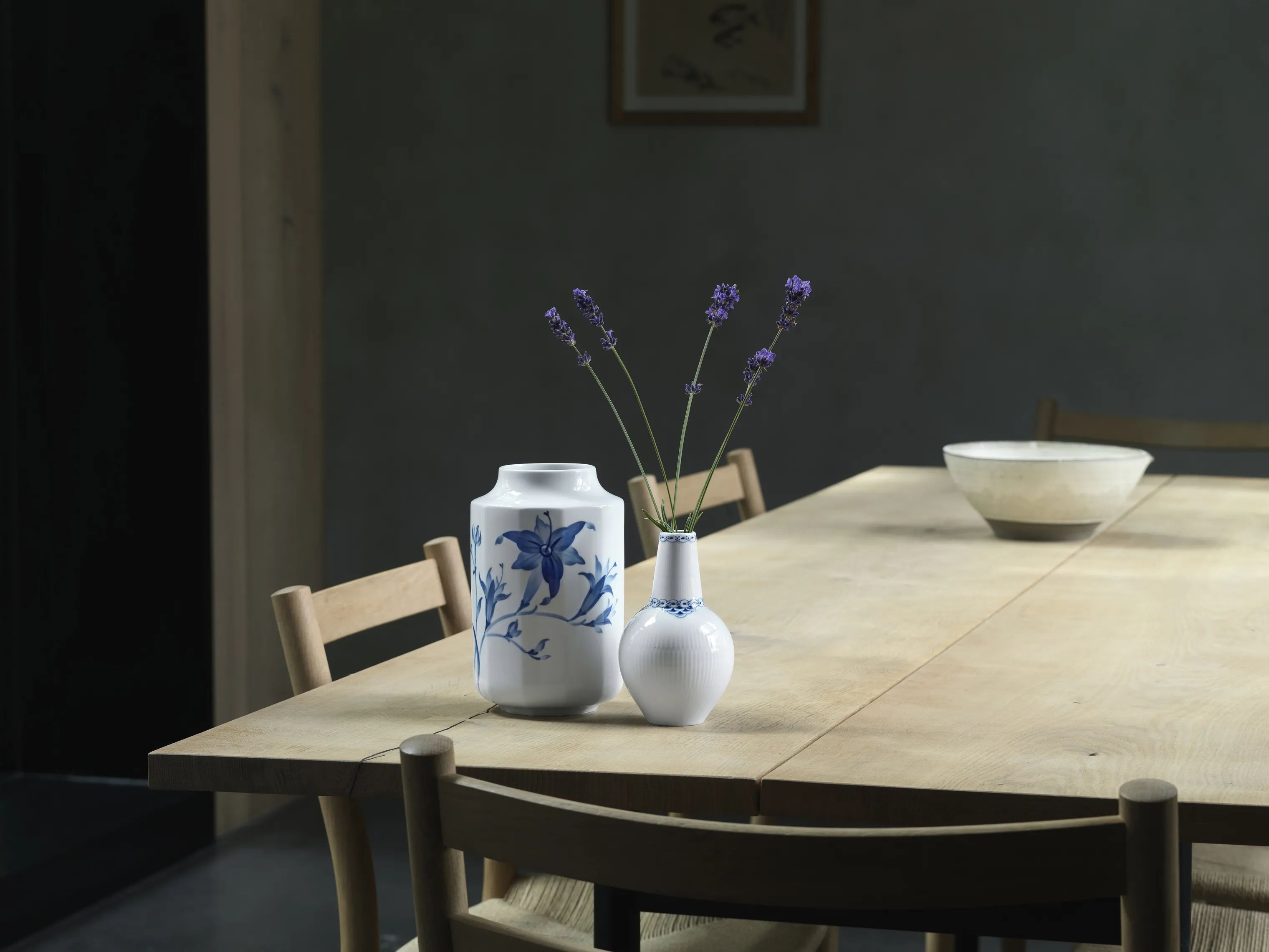 Royal Copenhagen Vaser Prinsesse Vase i Hvid/blå, 15 cm, 2