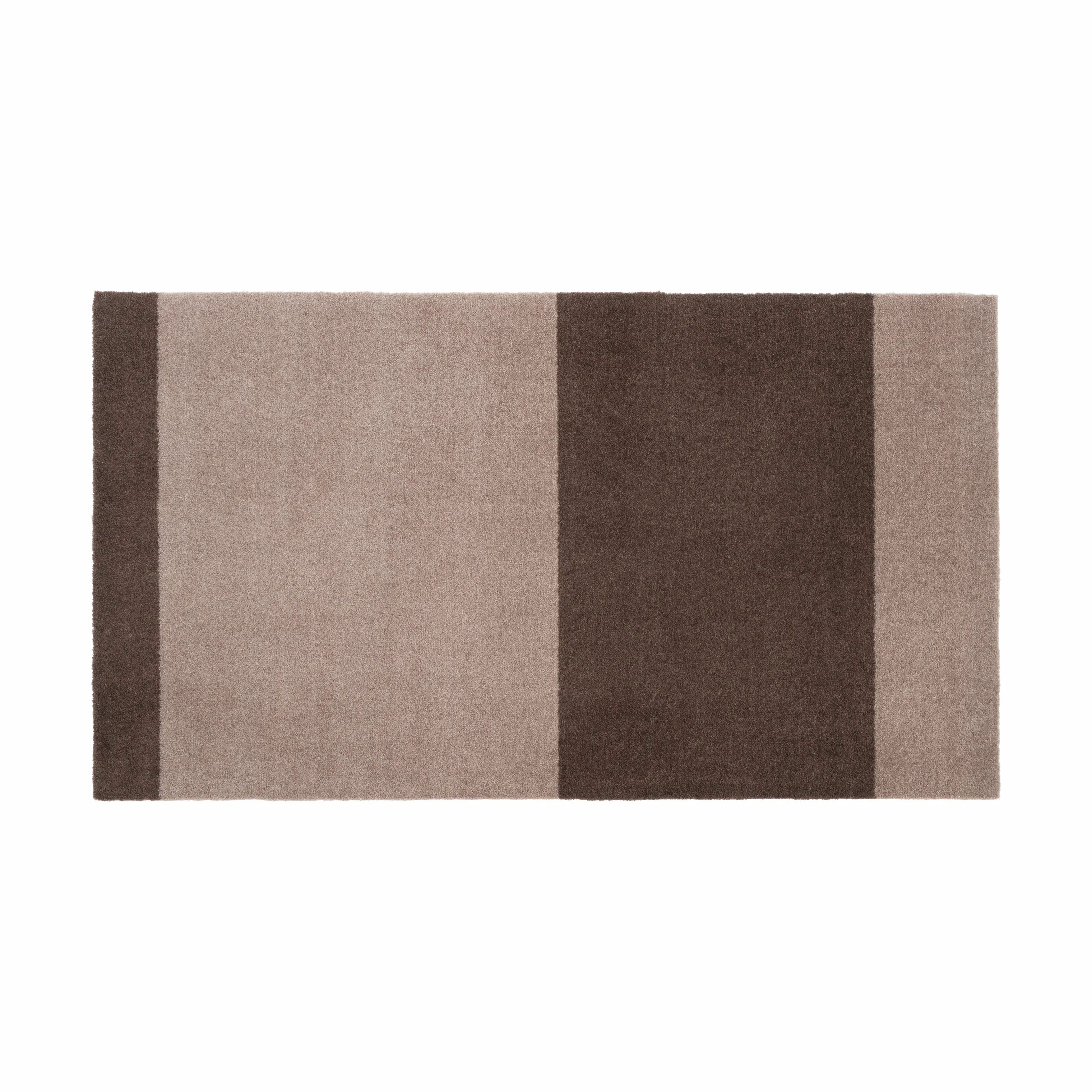 Tica Copenhagen Gulvtæpper Stripes Horisontal Gulvtæppe i Sand/brun, B67 x L120 cm, 1