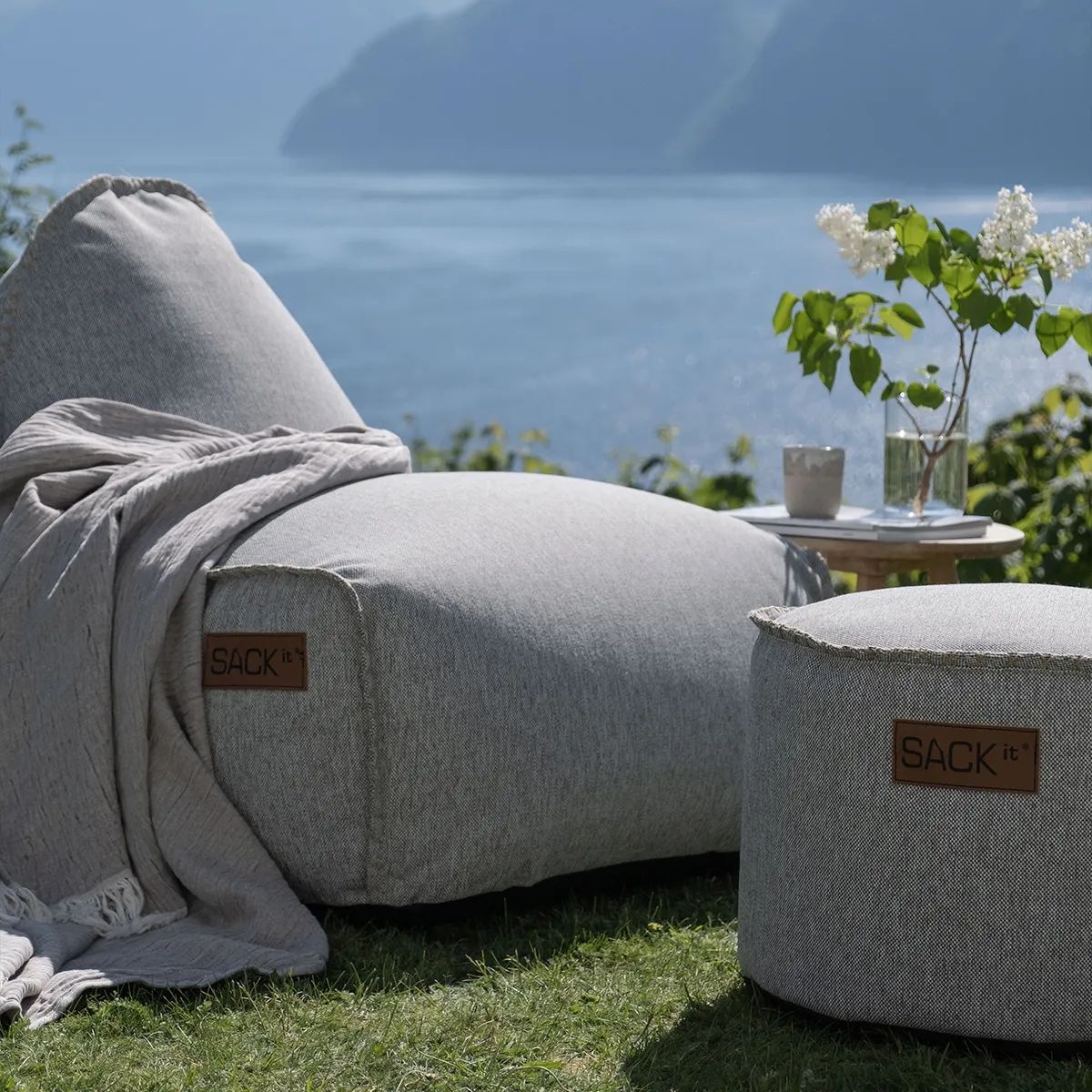 SACKit Loungestole Cobana Sækkestol i Sand melange, 5