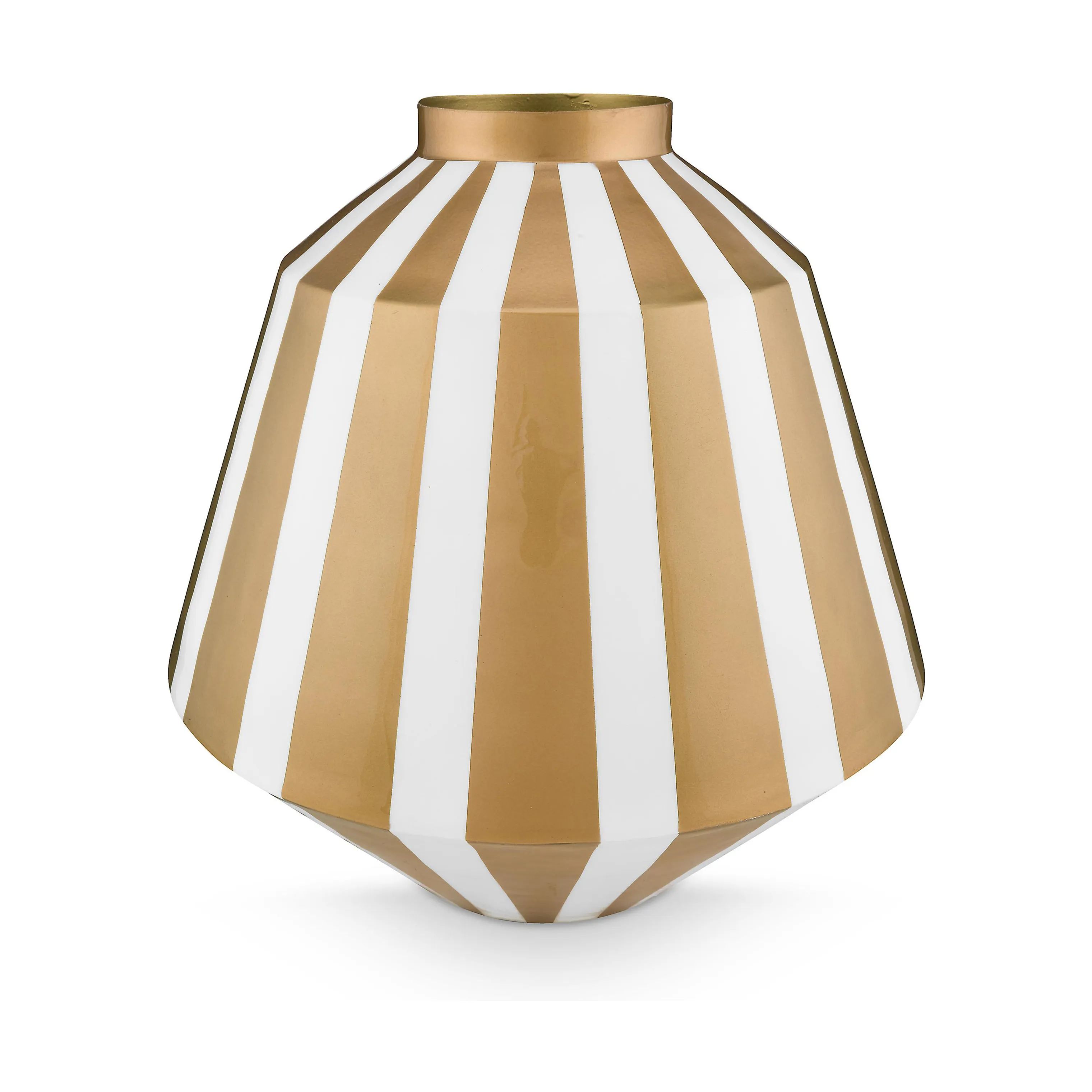 PIP Studio Vaser Home Decor Stripes Vase i White Gold, 35 cm, 1