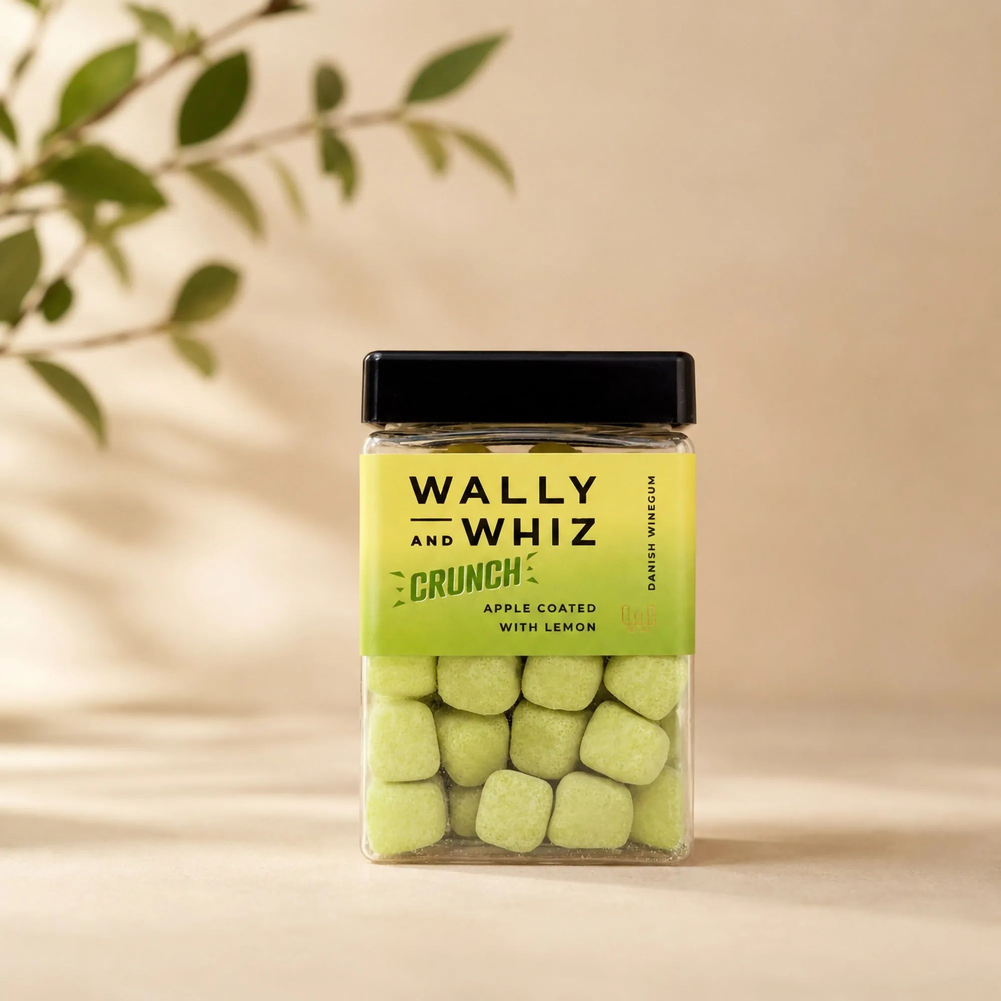 Wally and Whiz Søde sager Crunch Vingummi - Æble med citron i Grøn, 2