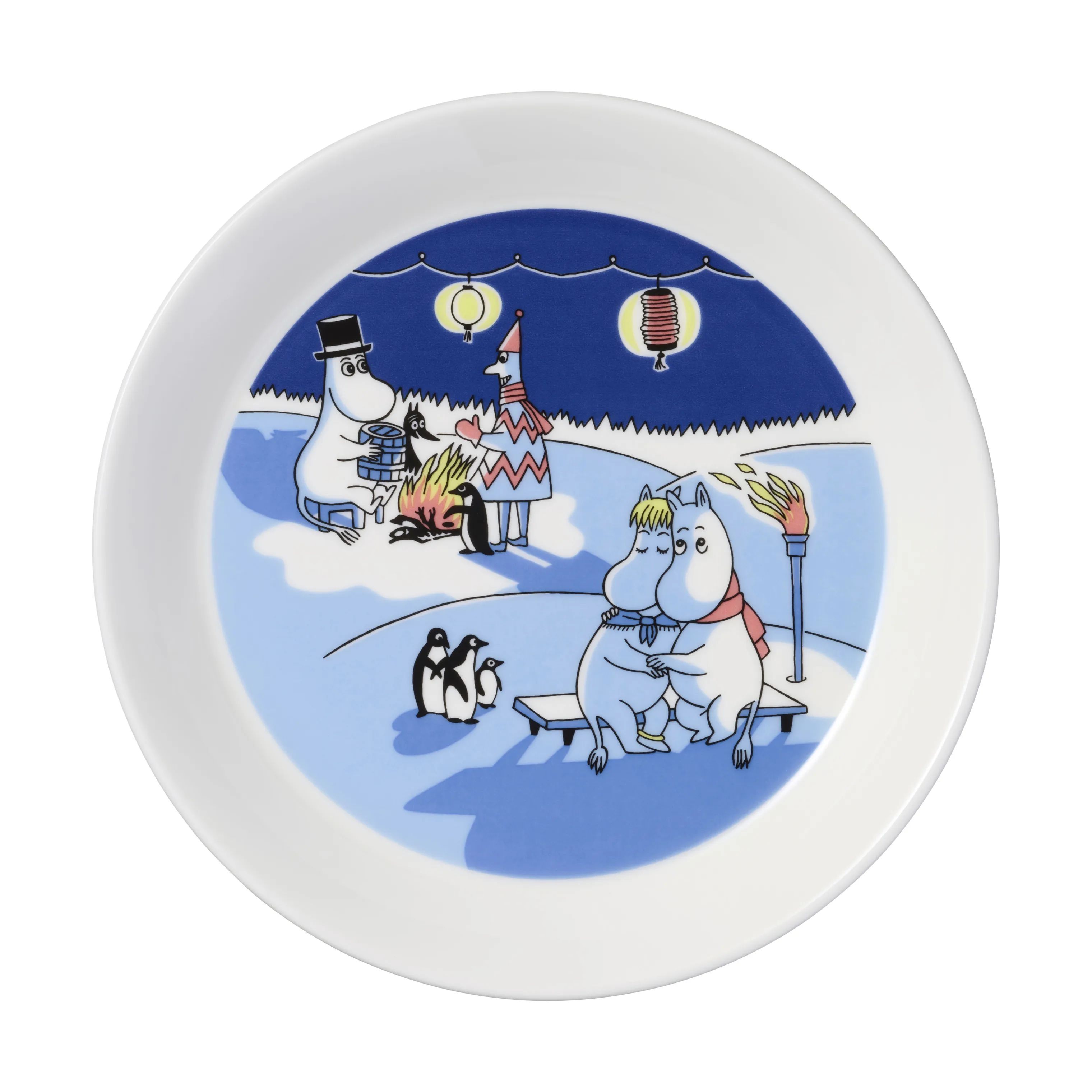 Moomin Arabia Frokosttallerkener Moomin special Tallerkensæt - Sejlads og Bål - 2 stk. i Multifarvet, 3
