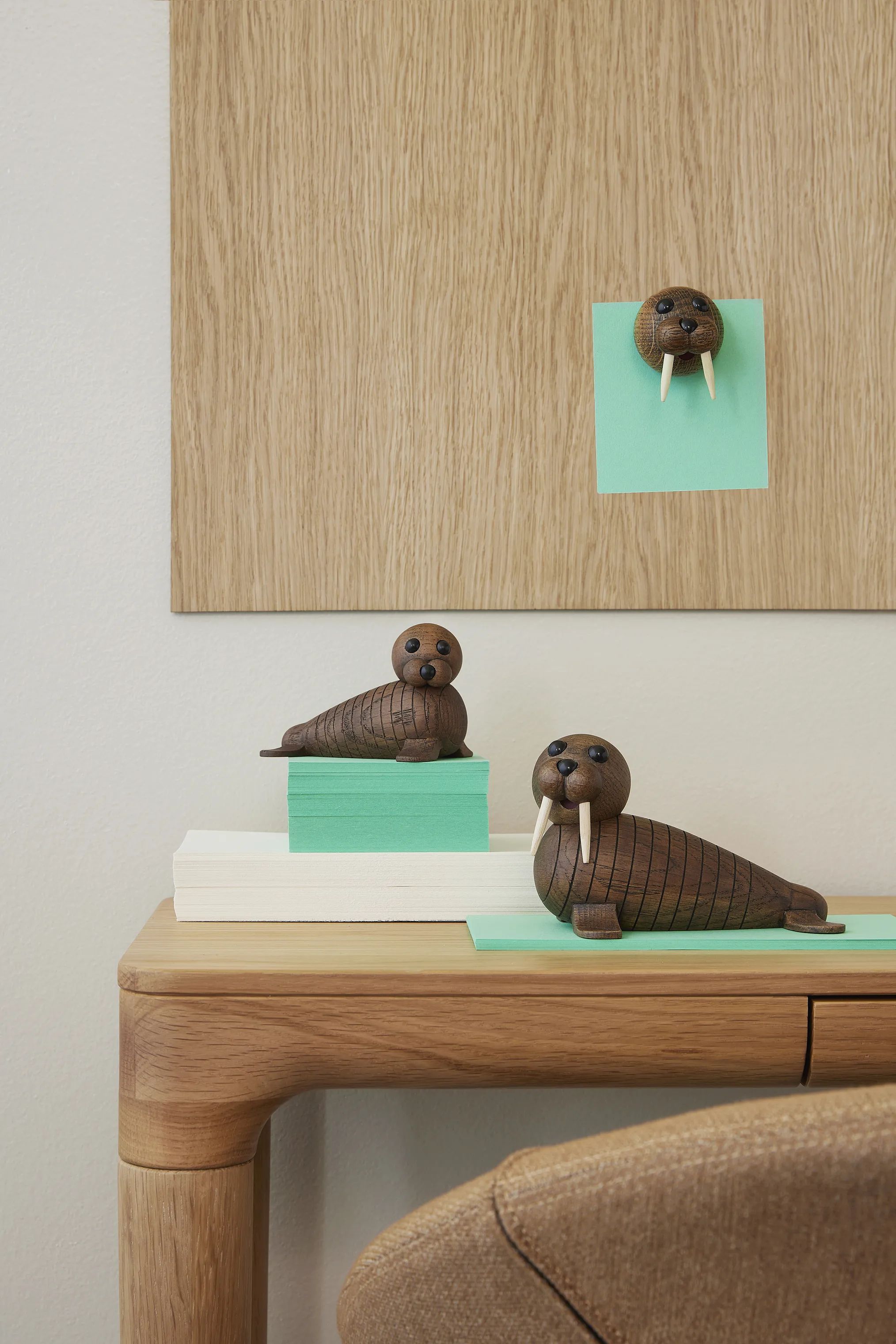 Spring Copenhagen Dyrefigurer Magnet Hvalros Wally i Natur, 2
