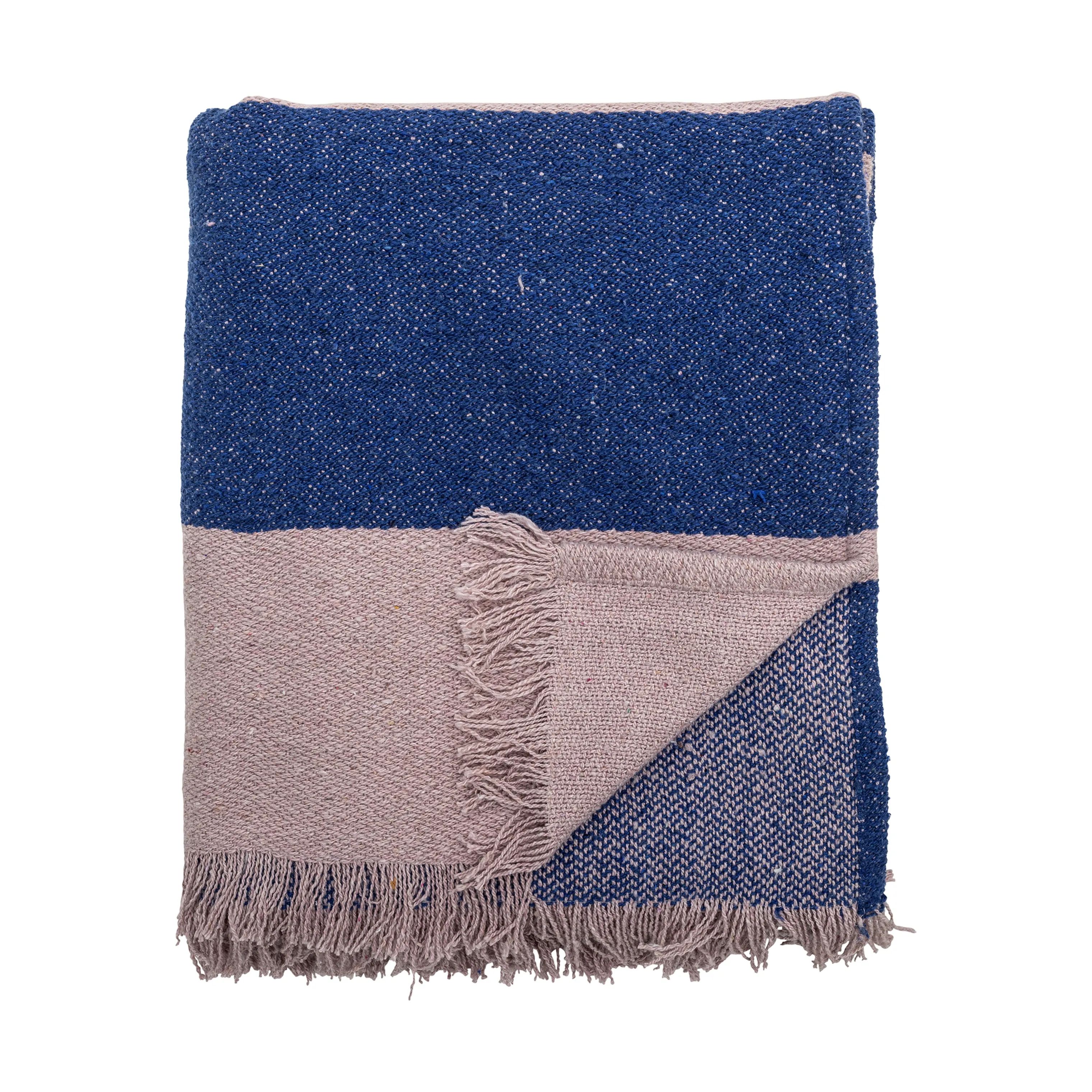 Bloomingville Plaider Cadeo Plaid i Blå, 1