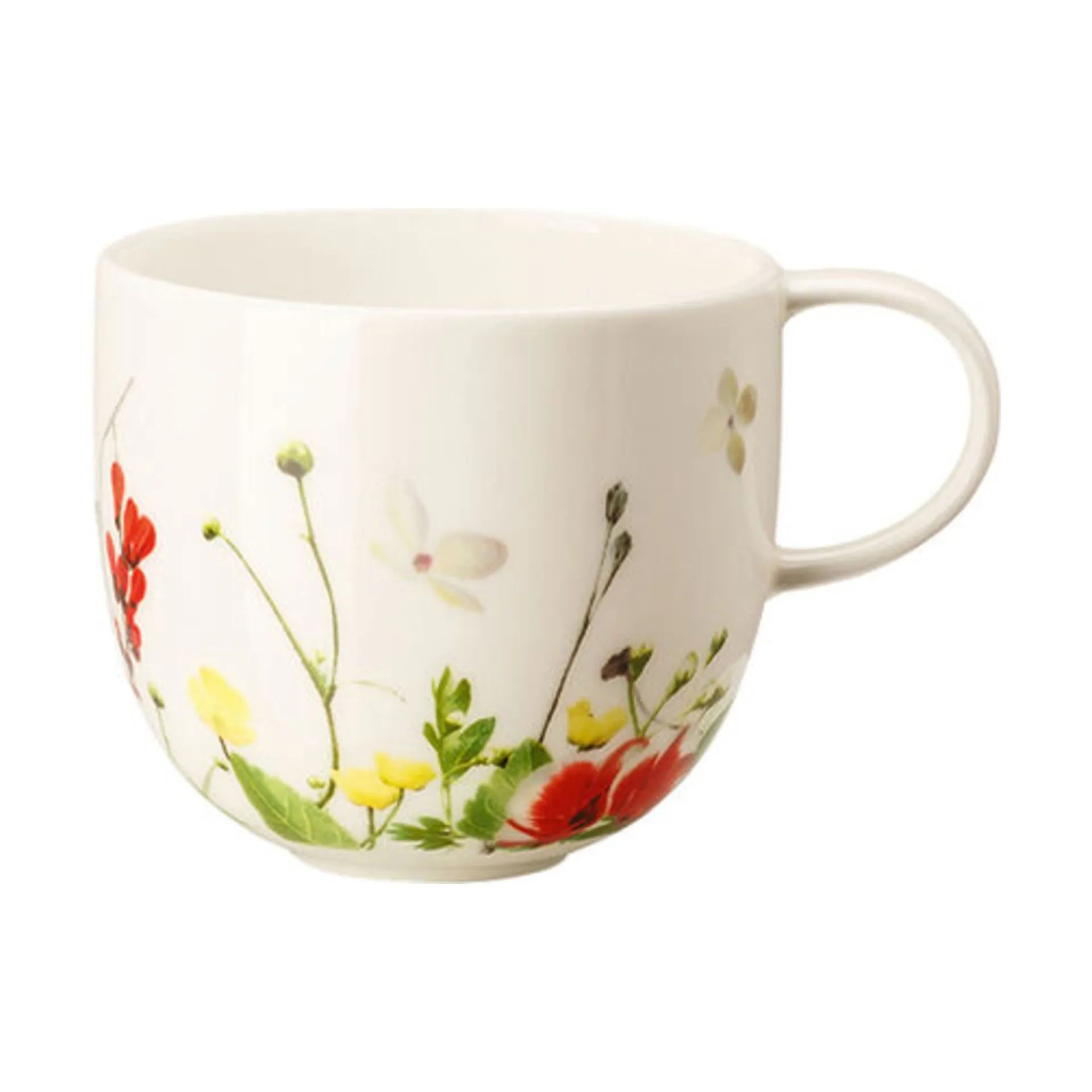 Rosenthal Krus og kopper med hank Brillance Fleurs Sauvages Kop i Hvid / Multifarvet, 1