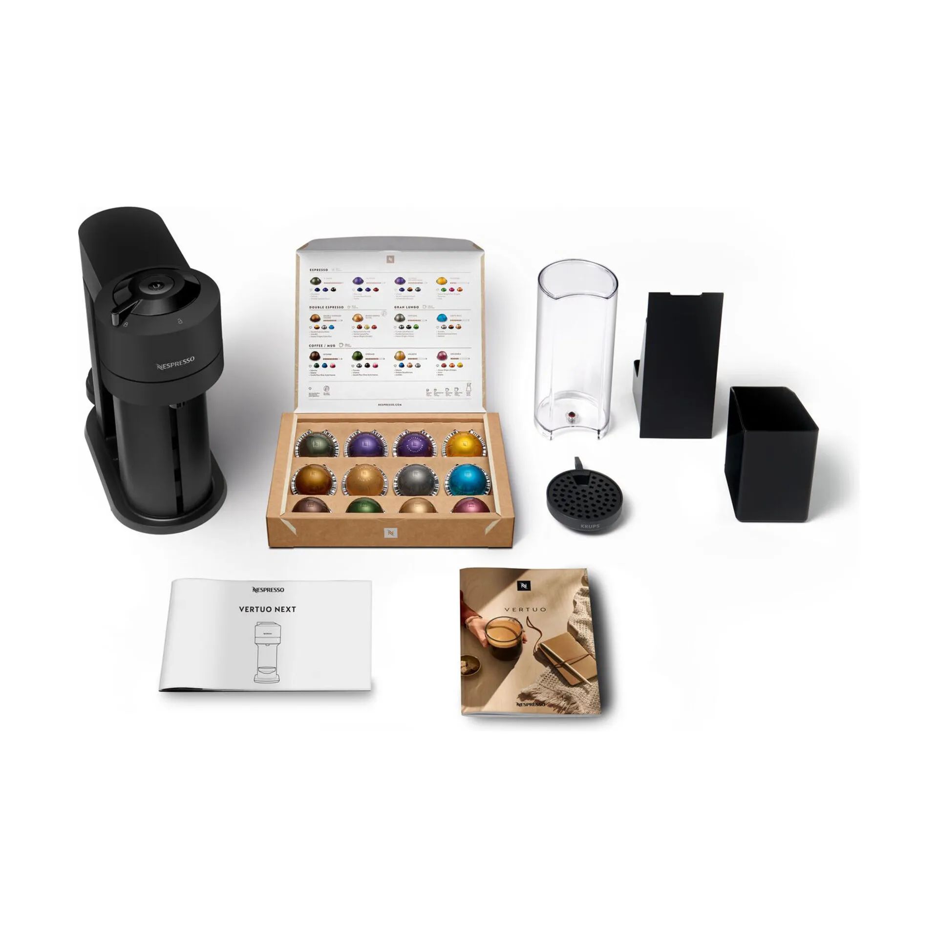 Sage Nespresso kapselmaskiner Vertuo Next SNV Kapsel Kaffemaskine i Matte Black, 3