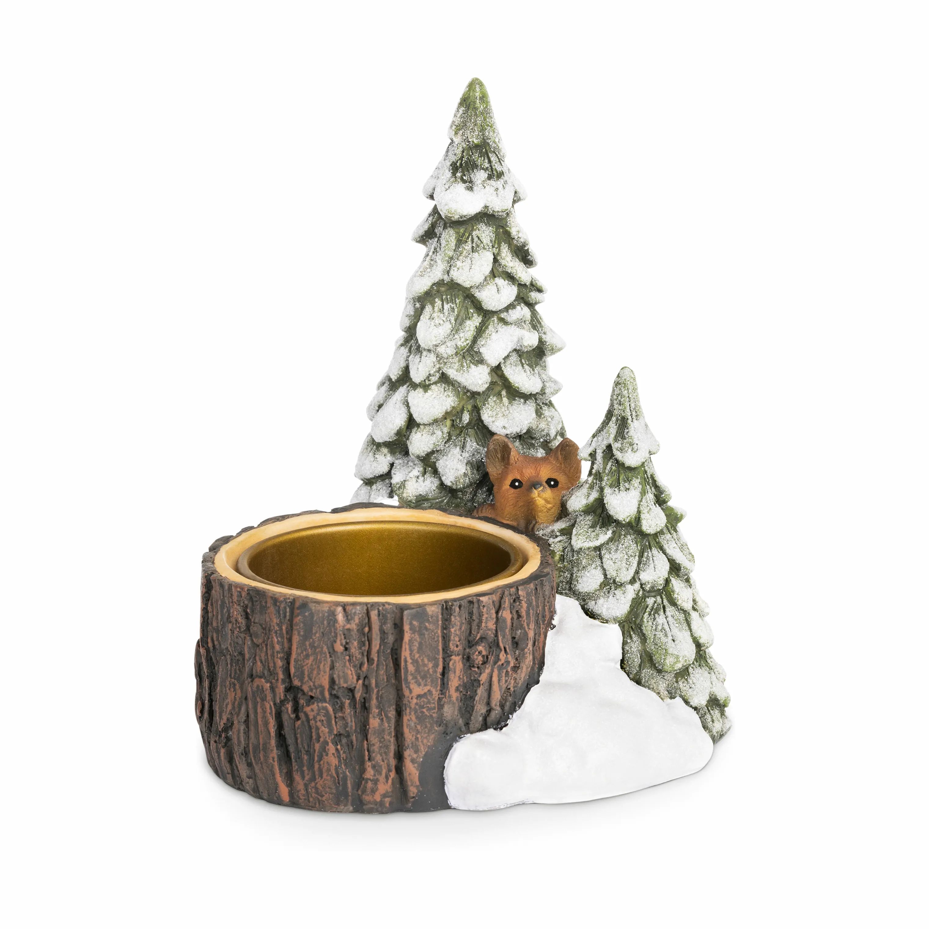 Lykketrold Jule- og adventsstager Familien Grandam Grandam Kalenderlysestage - Lykkeskoven i Hvid/grøn, 1