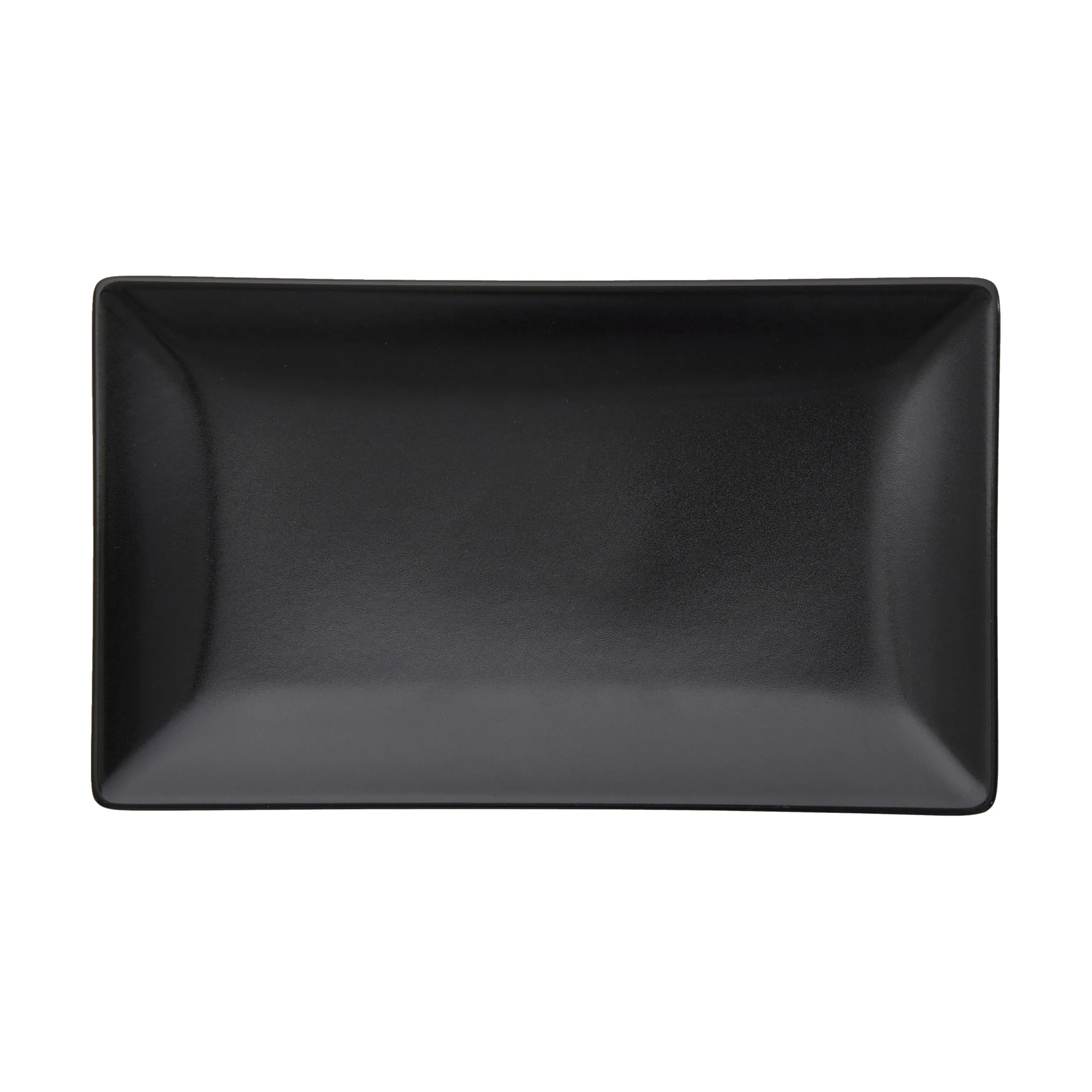 Aida Middagstallerkener Quadro Rektangulær Tallerken i Sort, B15 x L25 cm, 1