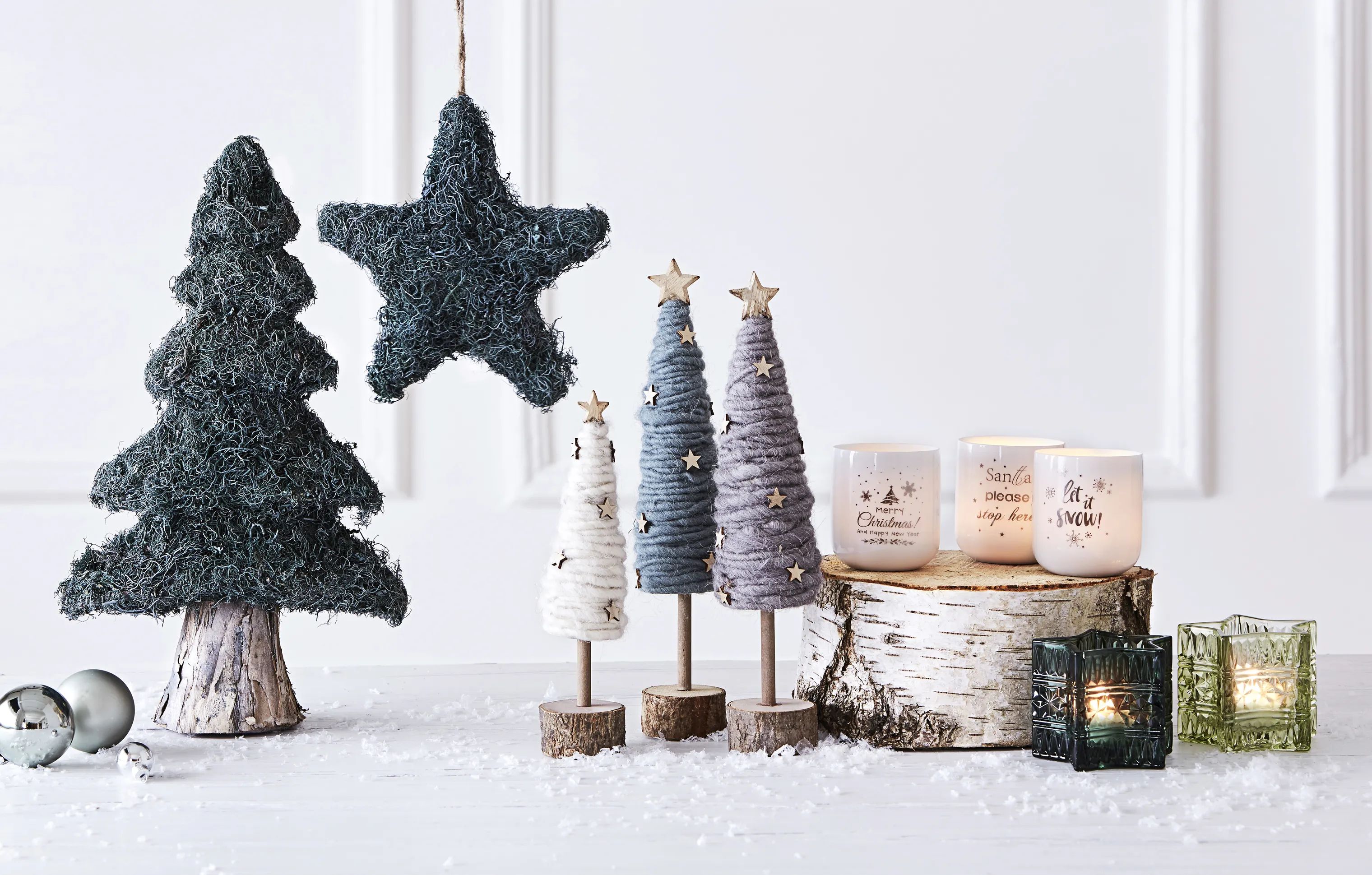 Casa Christmas Juleophæng Loved by Nature AW17 Filtstjerne i Grøn stjerne, 2