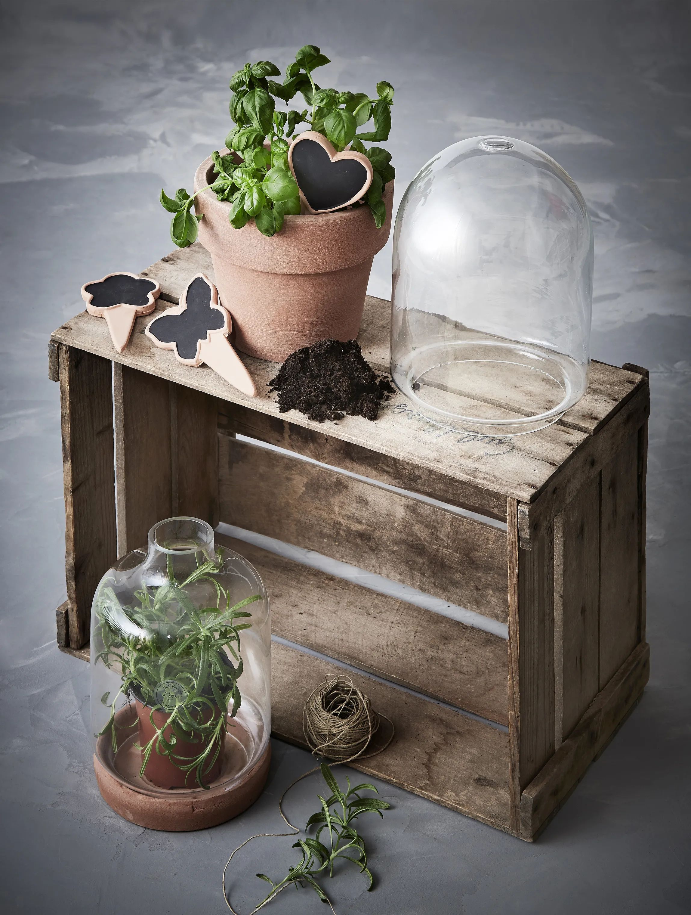 Imerco Home Plantekrukker Planteskilt i Teracotta/sort, 2