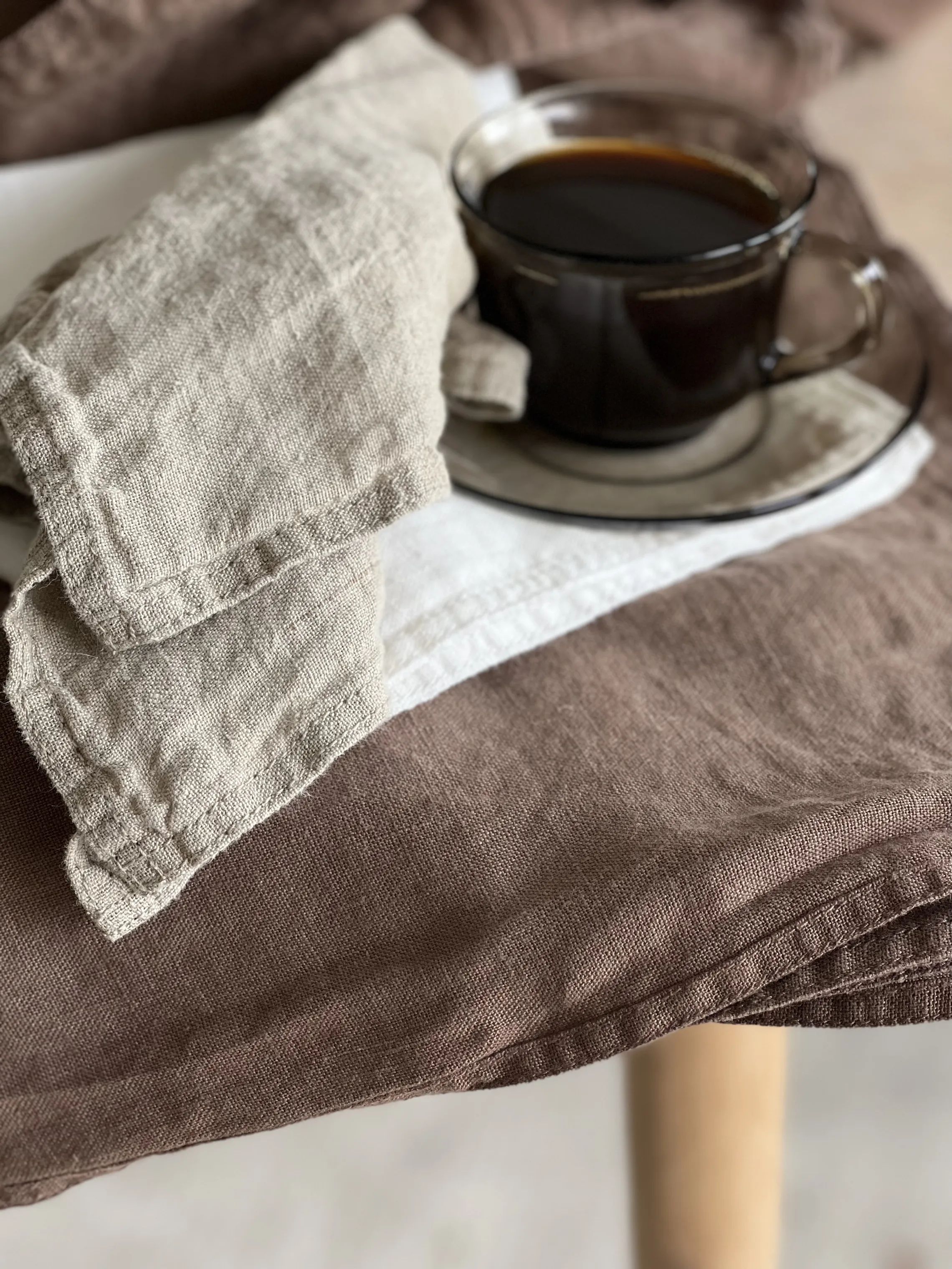 Svanefors Stofservietter Julie Mundserviet - 4 stk. i beige, 2