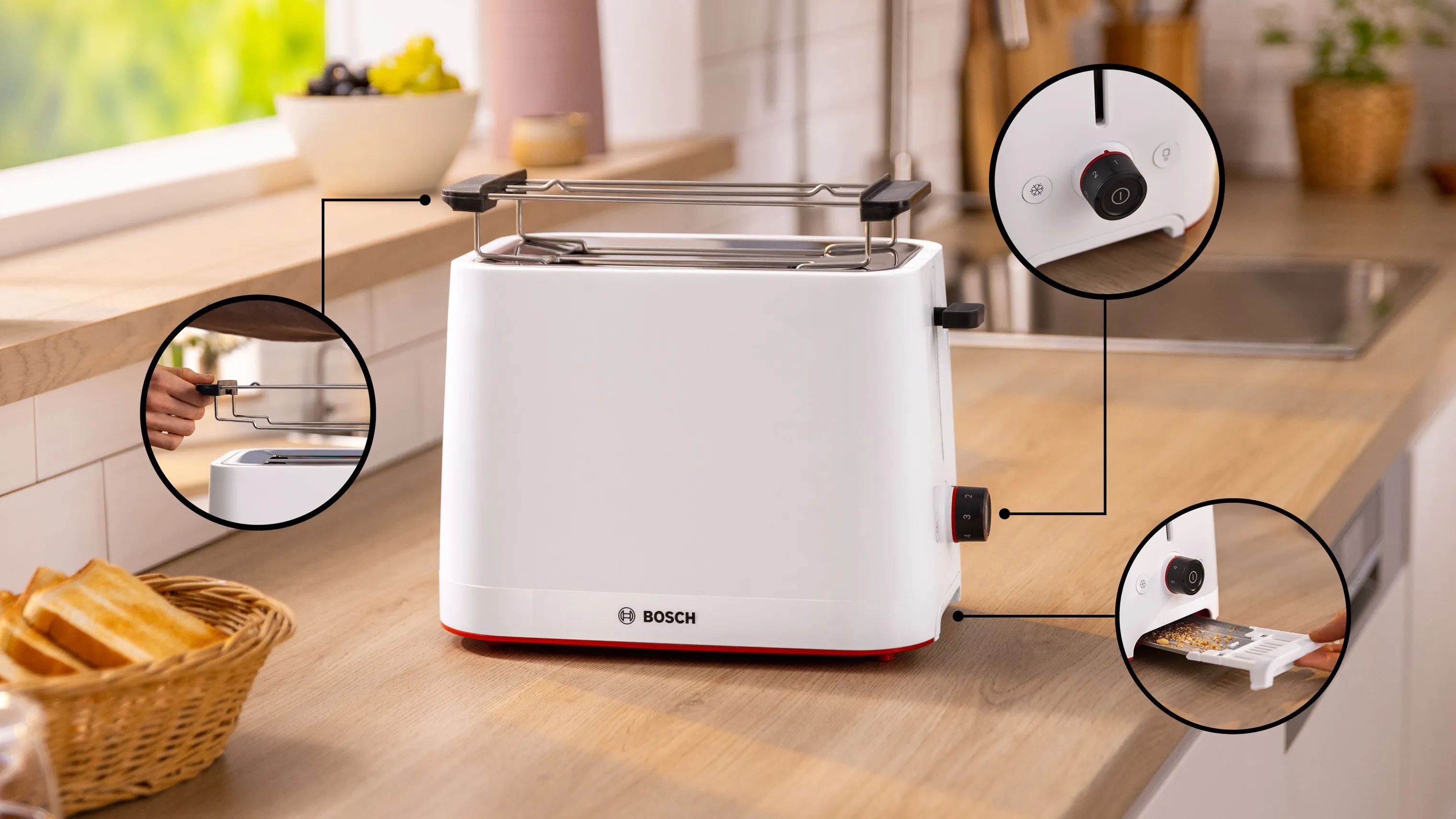 Bosch Brødristere MyMoment Brødrister i Hvid, 2
