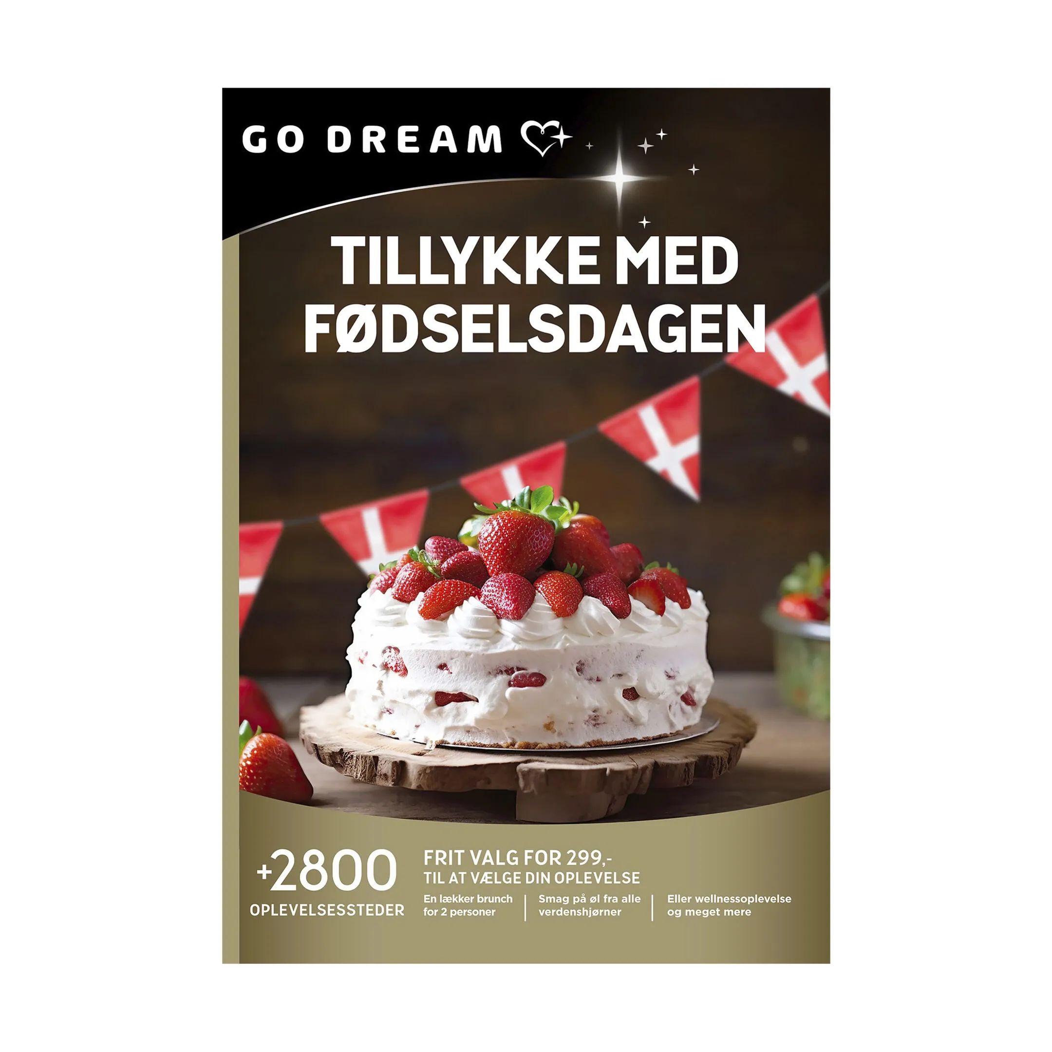 GO DREAM Oplevelsesgavekort Gavekort - Tillykke med fødselsdagen i Værdi: 299 ,-, 1