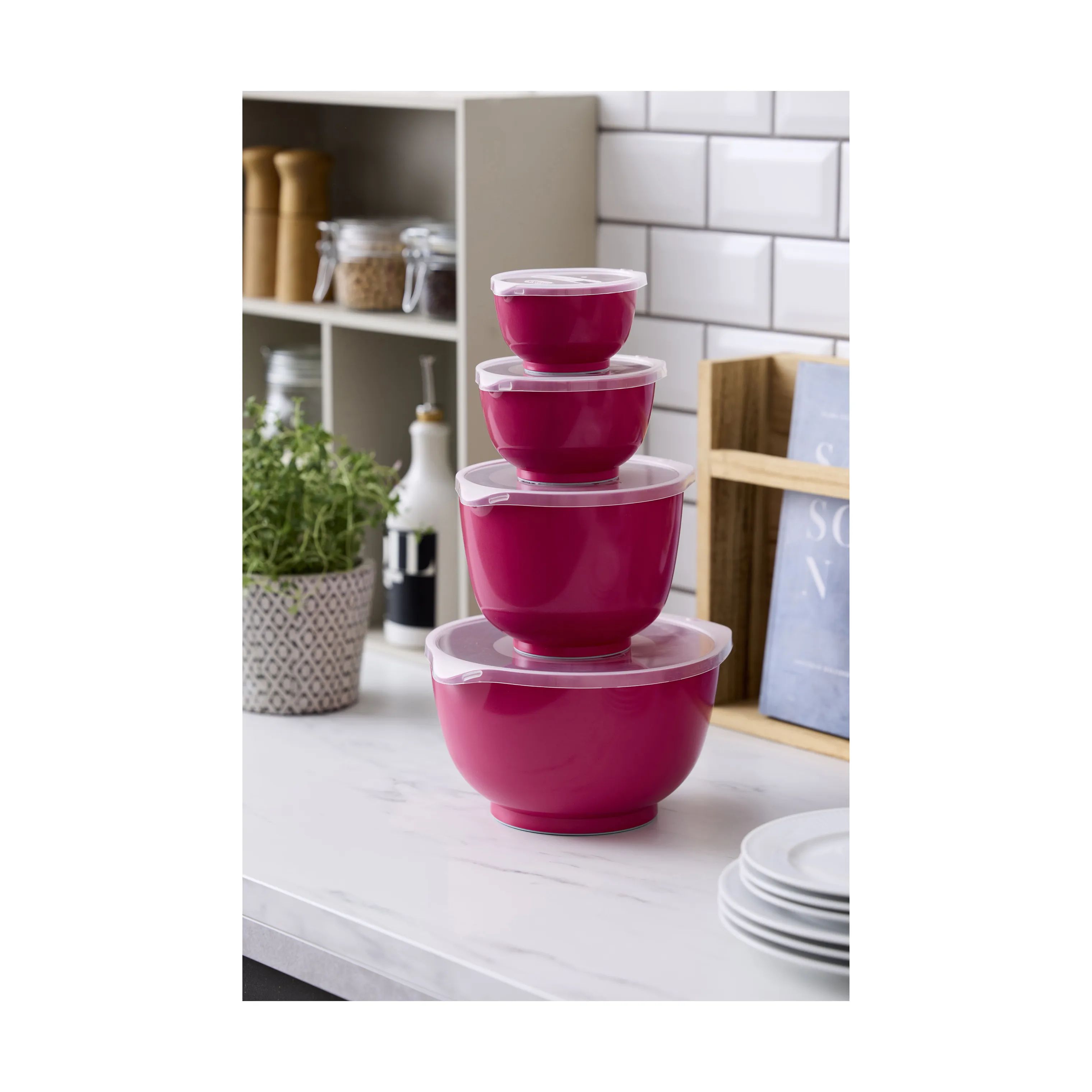 Rosti Røreskålsæt Margrethe Røreskålsæt - 8 dele i Beetroot, 2