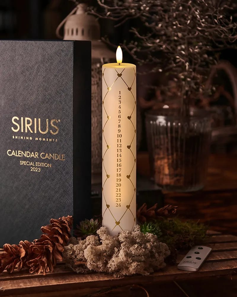 Sirius Kalenderlys Sille Genopladelig Sille Special Edition LED Kalenderlys i Hvid, 3