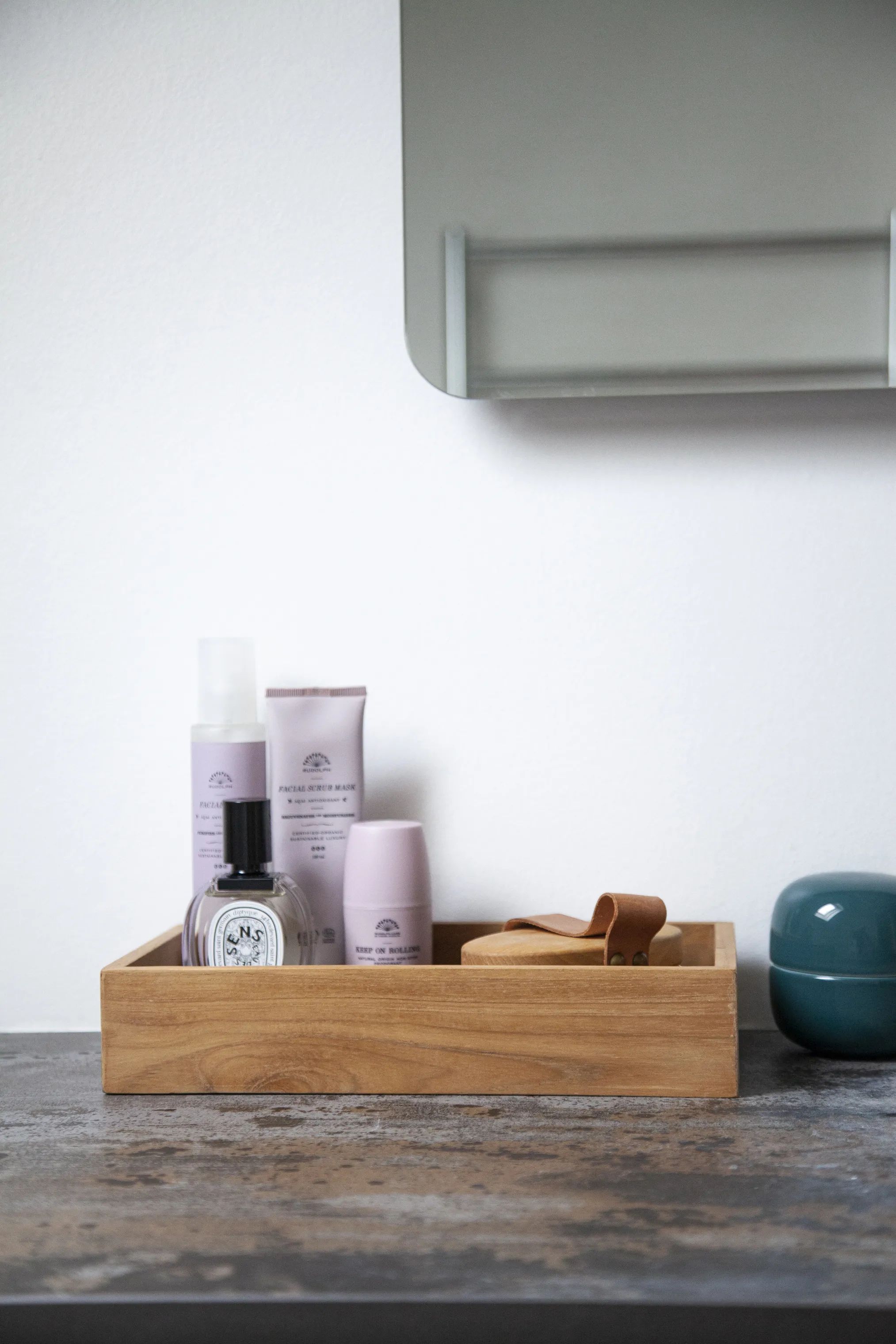 cinas Tilbehør til bad Shampoo bakke i Teak, 6