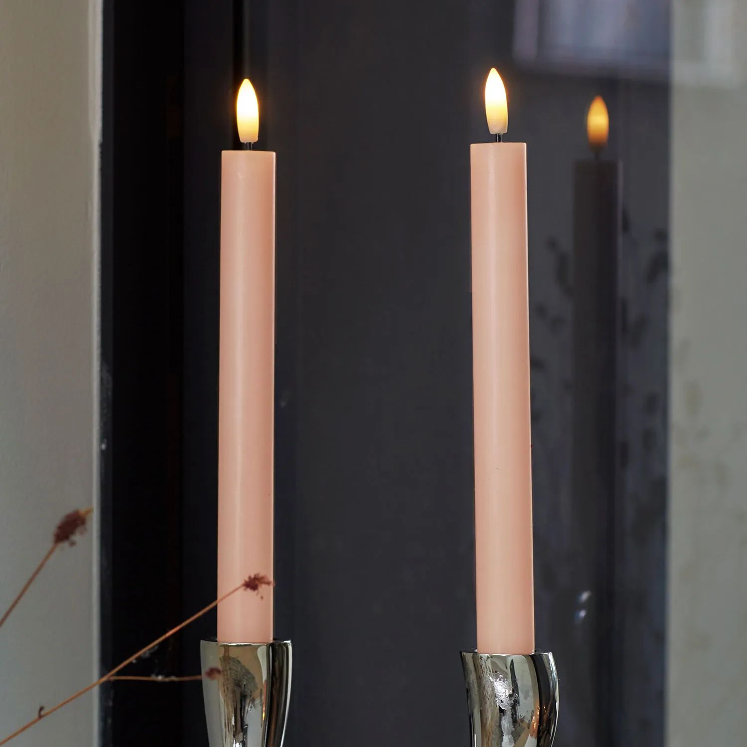 Sirius LED-lys Sille Genopladelig Sille LED Kronelys - 2 stk. i Light Caramel, 2
